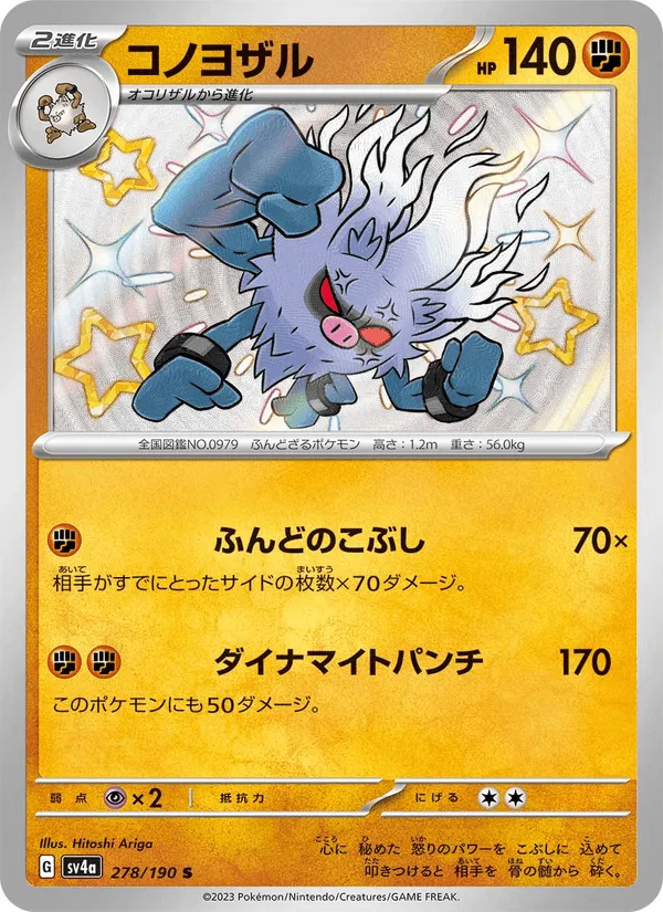 コノヨザル · レイジングサーフ 278/190
