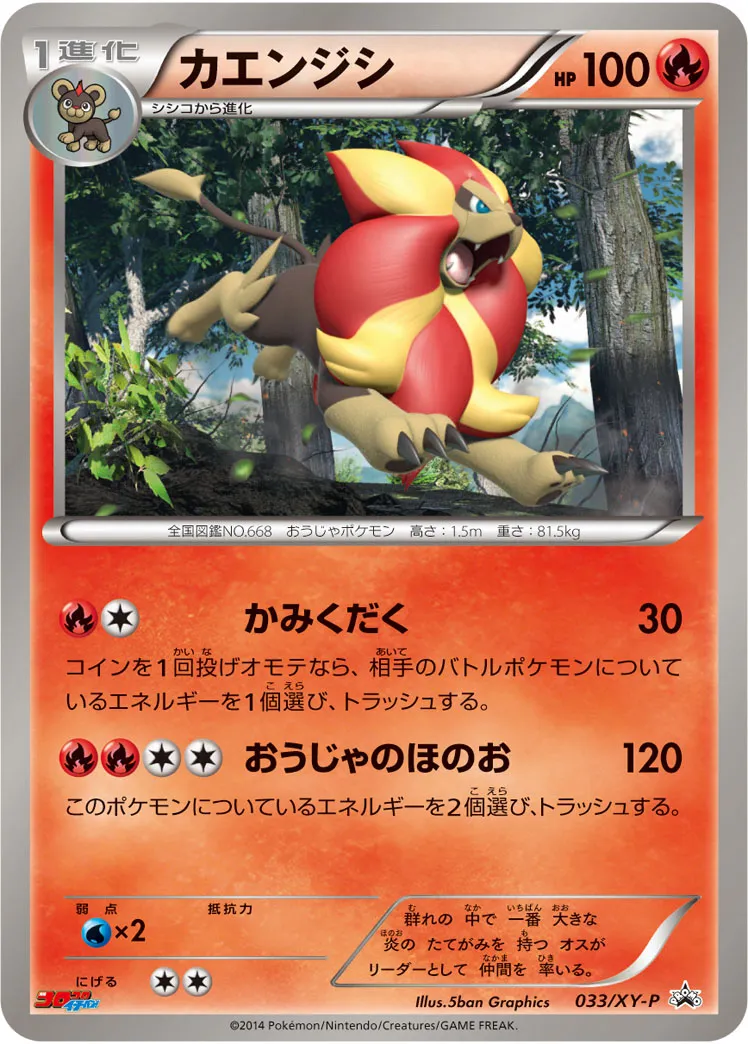 カエンジシ · XY Promos 033/100