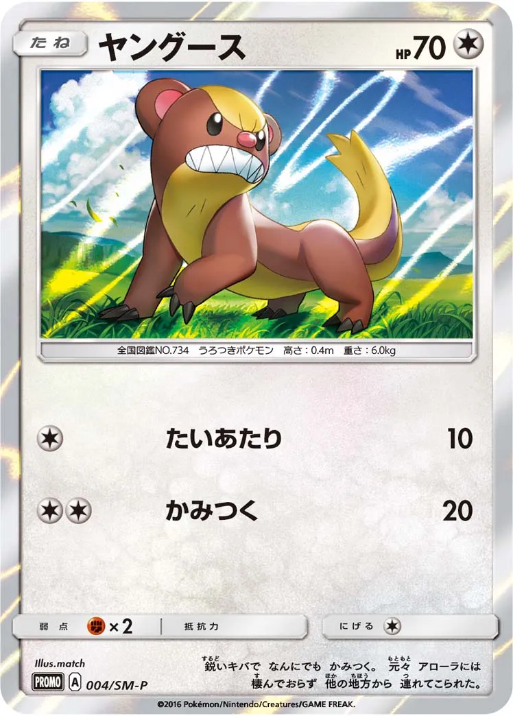 ヤングース · サン&ムーン プロモカード 004/100