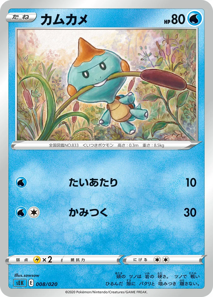 カムカメ · Starter Set VMAX, Blastoise 008/21