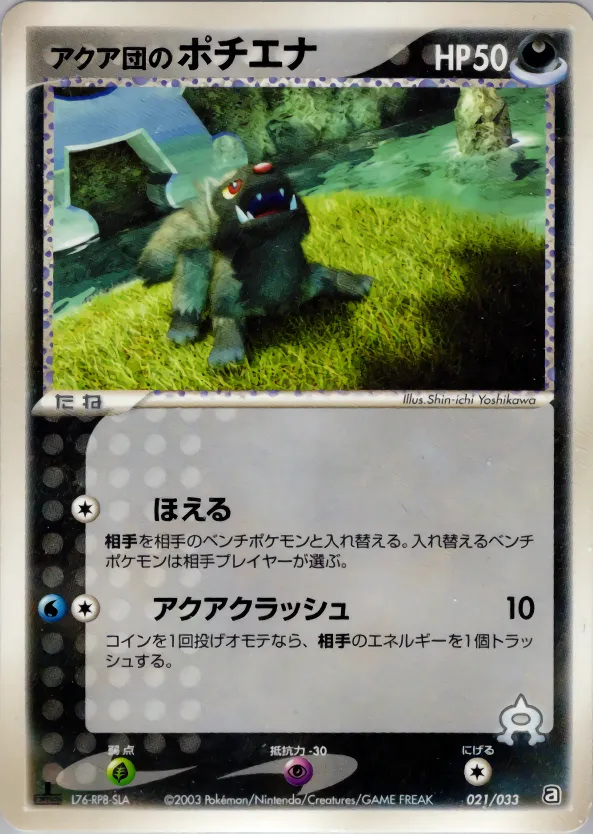 アクア団のポチエナ · Team Aqua Deck W 021/33
