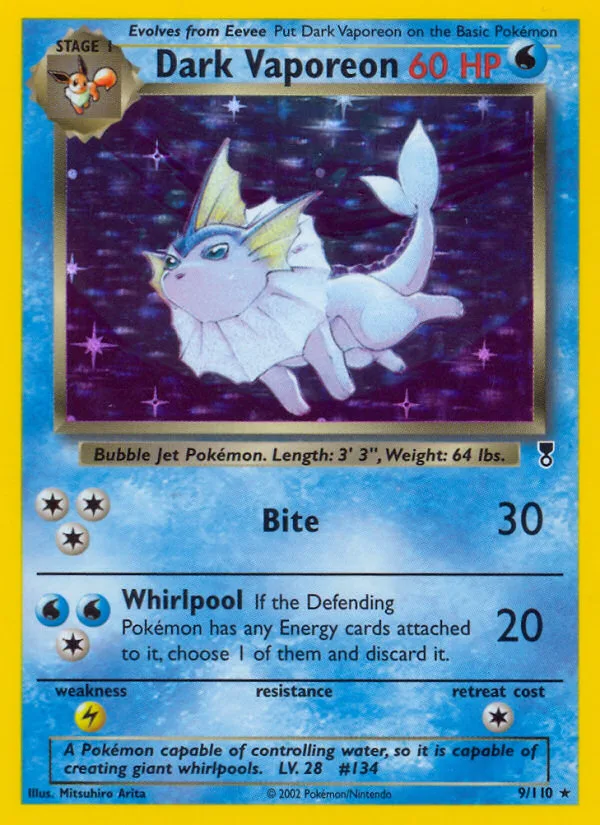 Dark Vaporeon · Legendary Collection 9/110