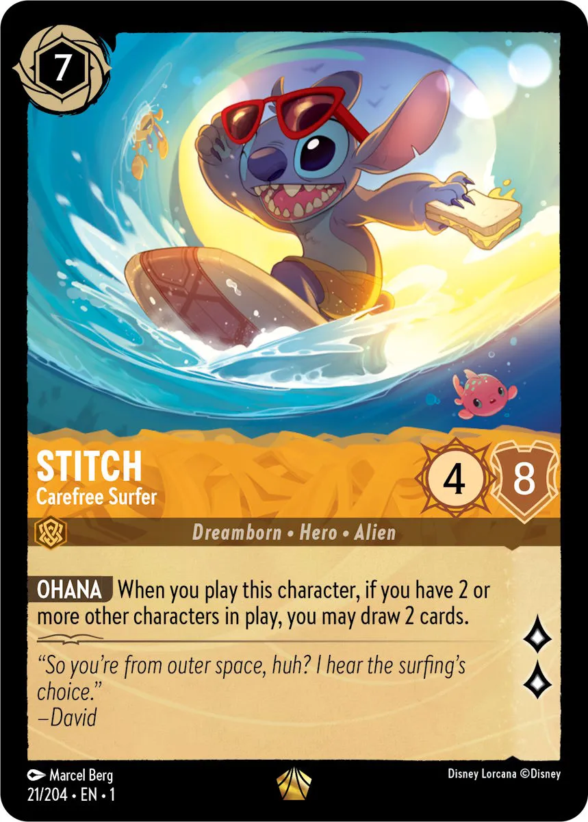 Stitch - Carefree Surfer · The First Chapter 21/204