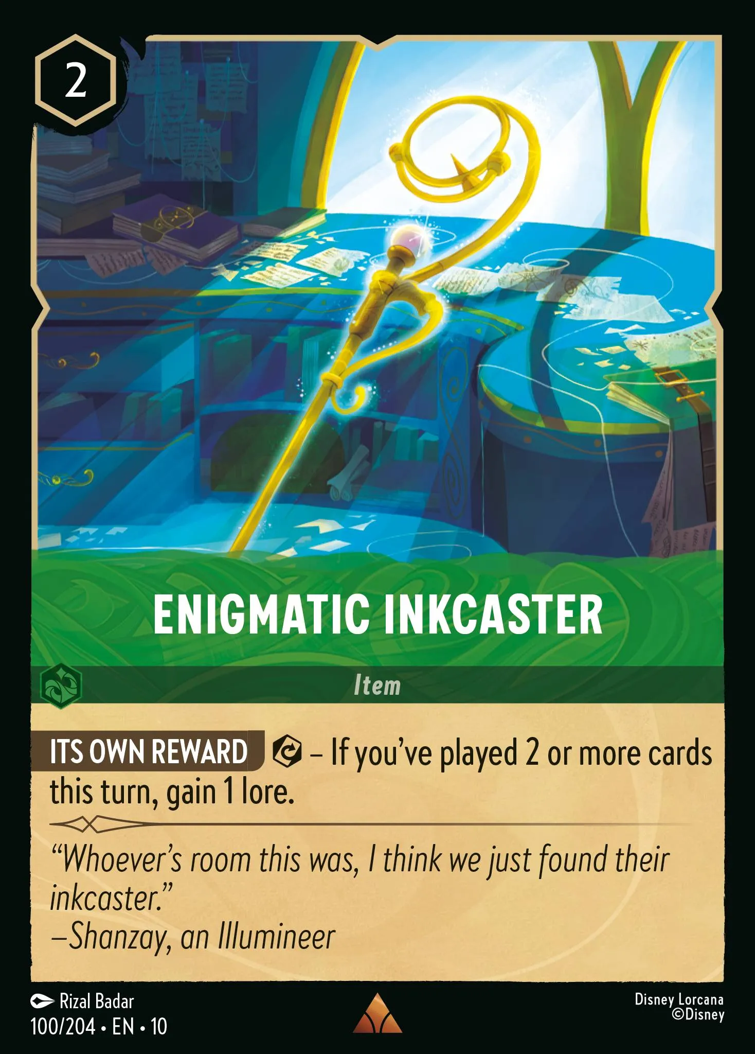 Enigmatic Inkcaster · Whispers in the Well 100/224