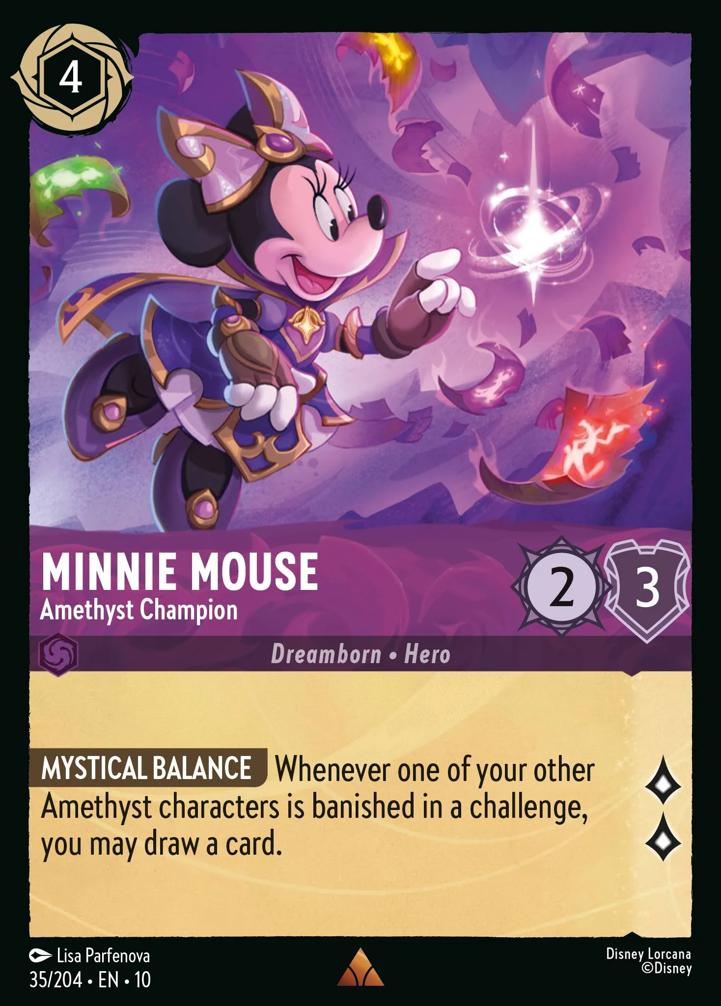 Minnie Mouse - Amethyst Champion · Whispers in the Well 35/224