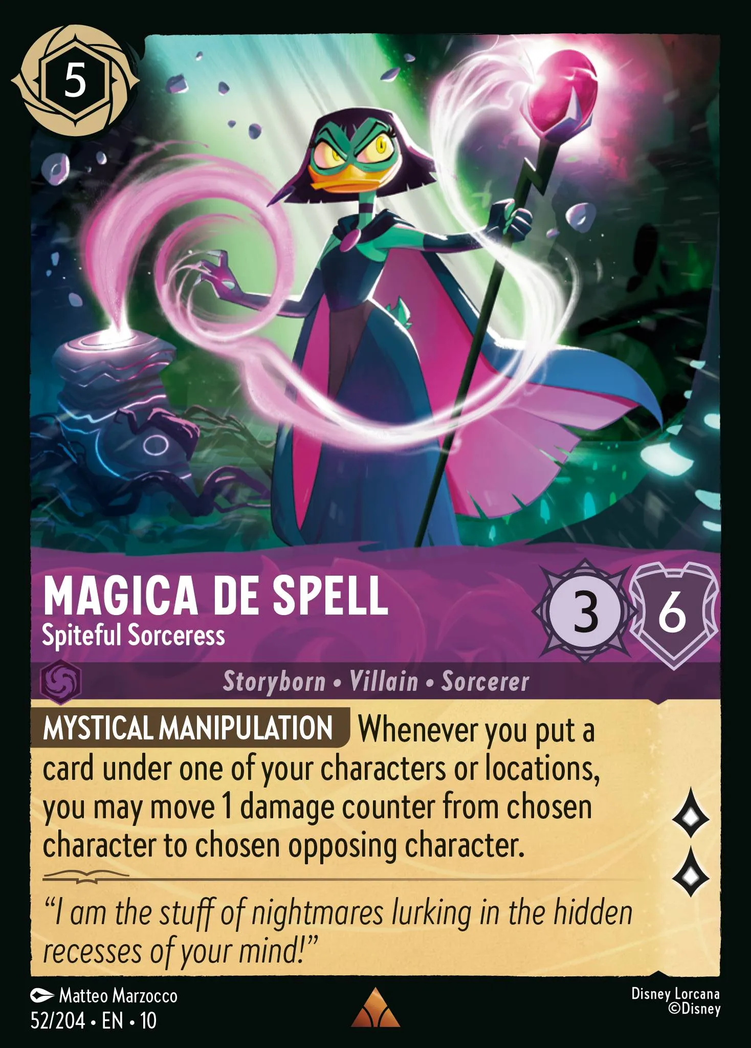 Magica De Spell - Spiteful Sorceress · Whispers in the Well 52/224