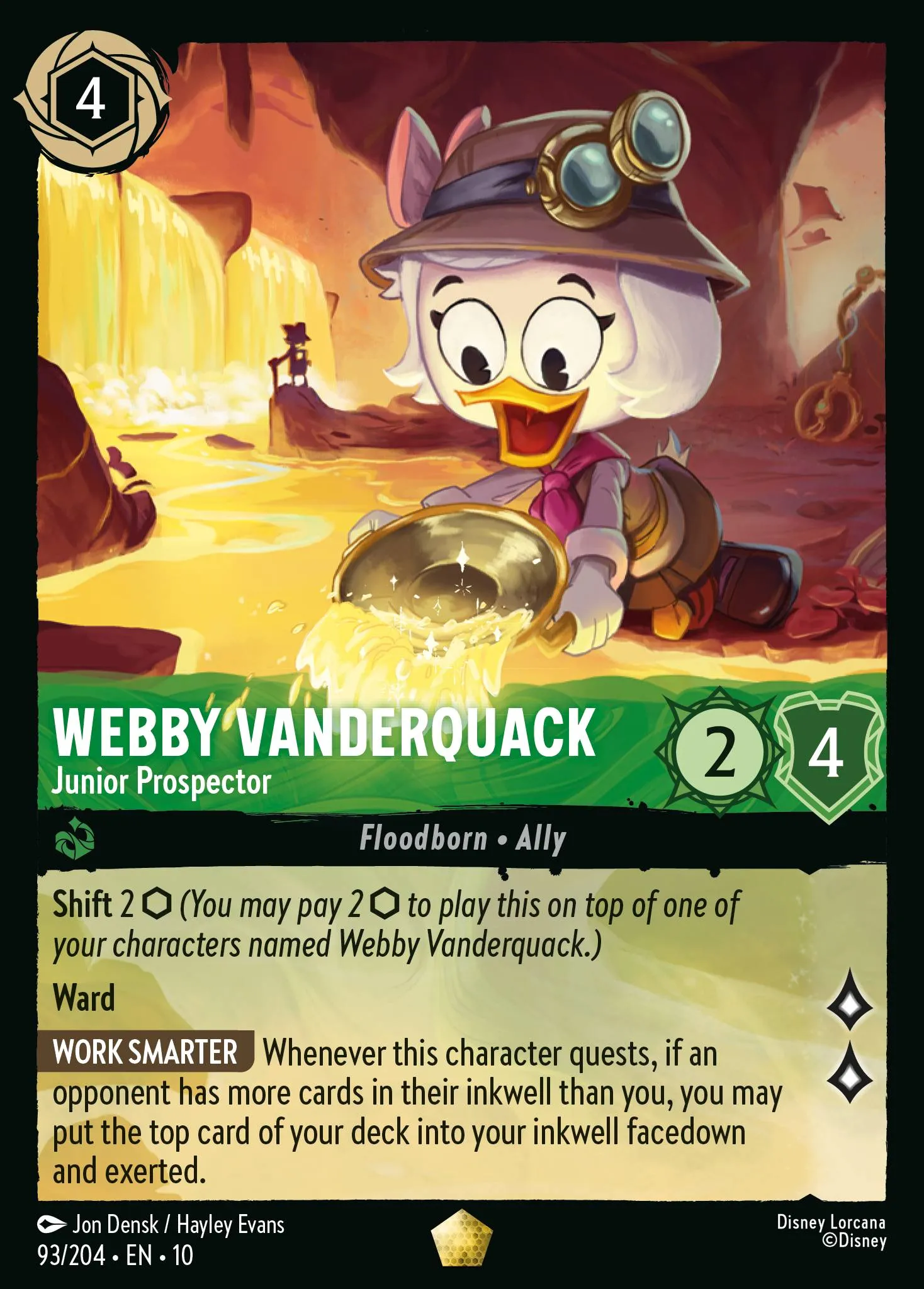 Webby Vanderquack - Junior Prospector · Whispers in the Well 93/224