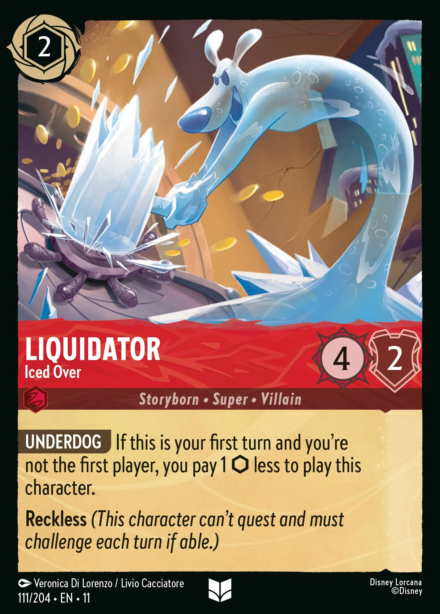 Liquidator - Iced Over · Winterspell 111/224