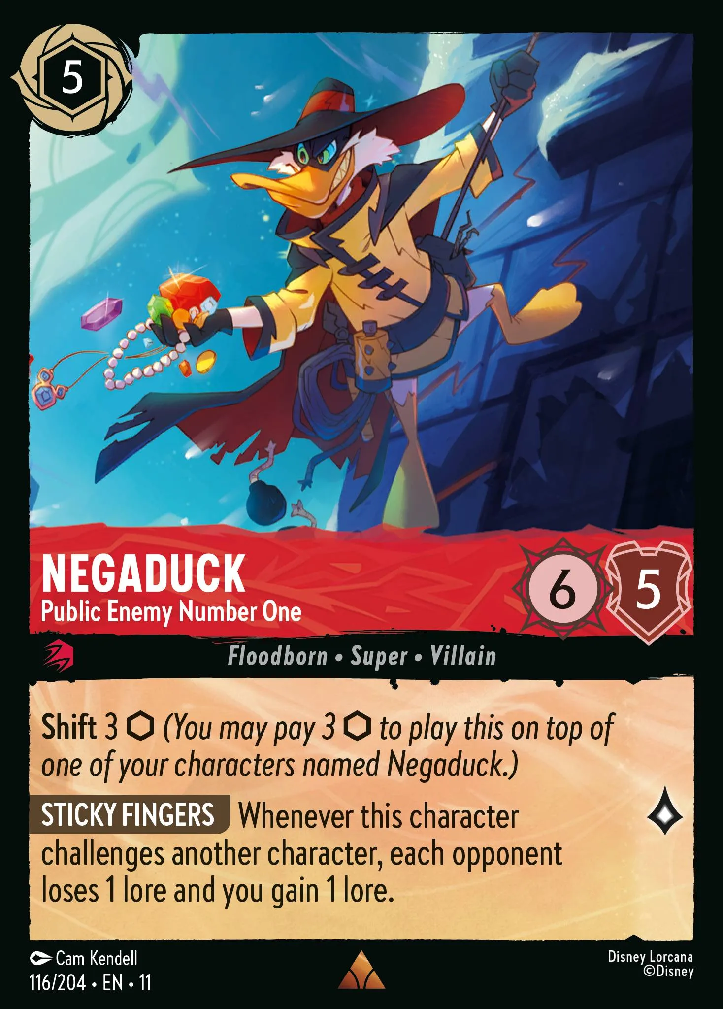 Negaduck - Public Enemy Number One · Winterspell 116/224