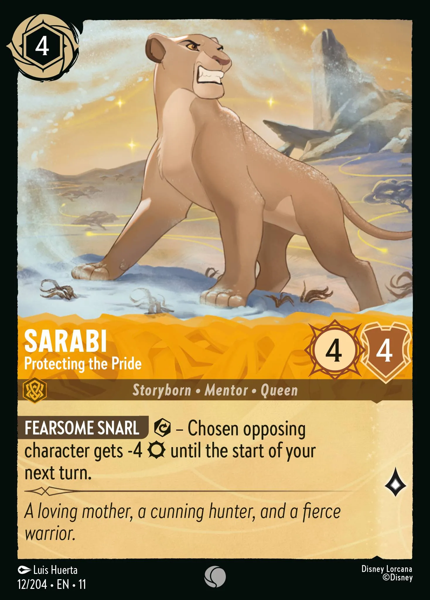 Sarabi - Protecting the Pride · Winterspell 12/224