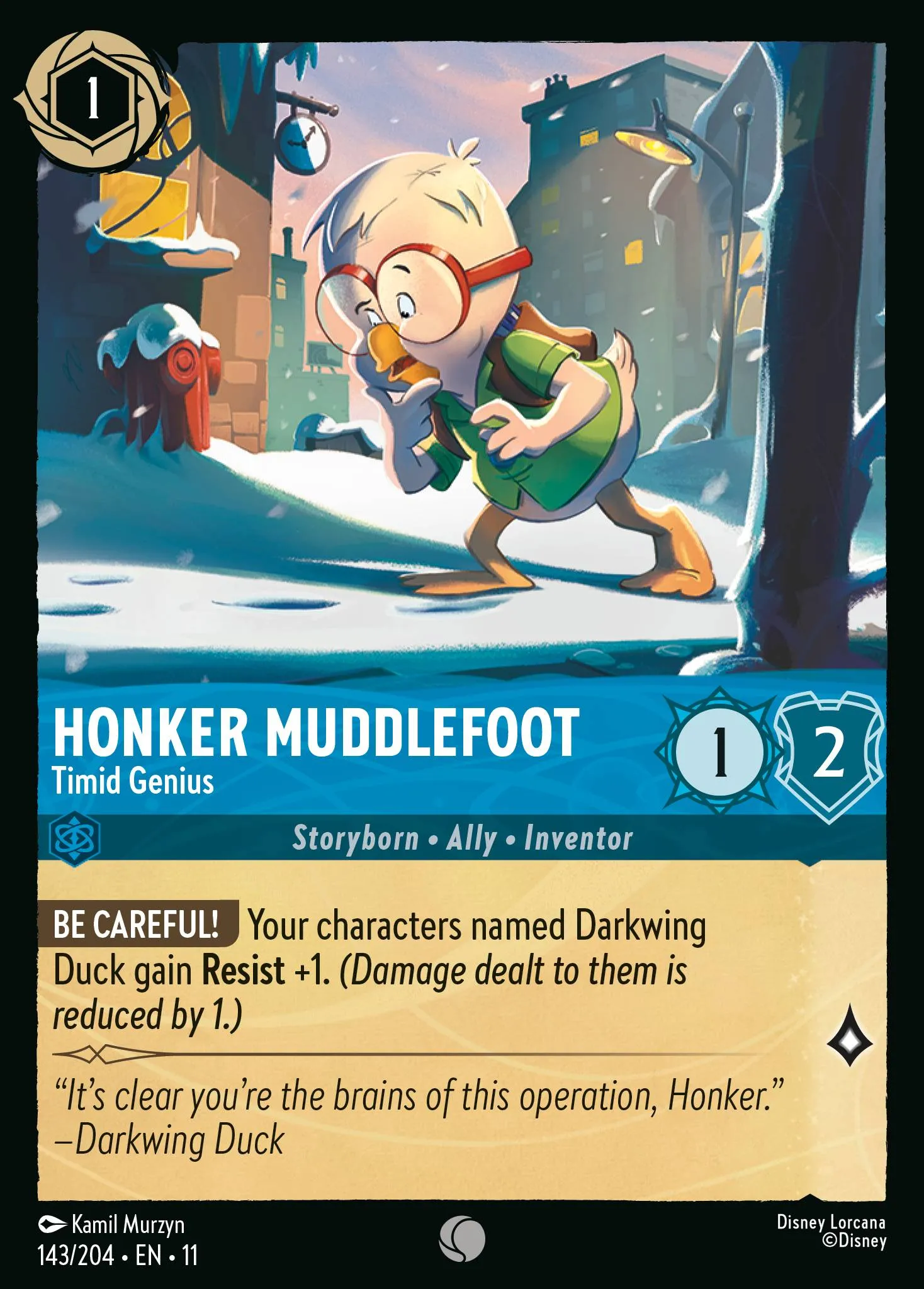 Honker Muddlefoot - Timid Genius · Winterspell 143/224