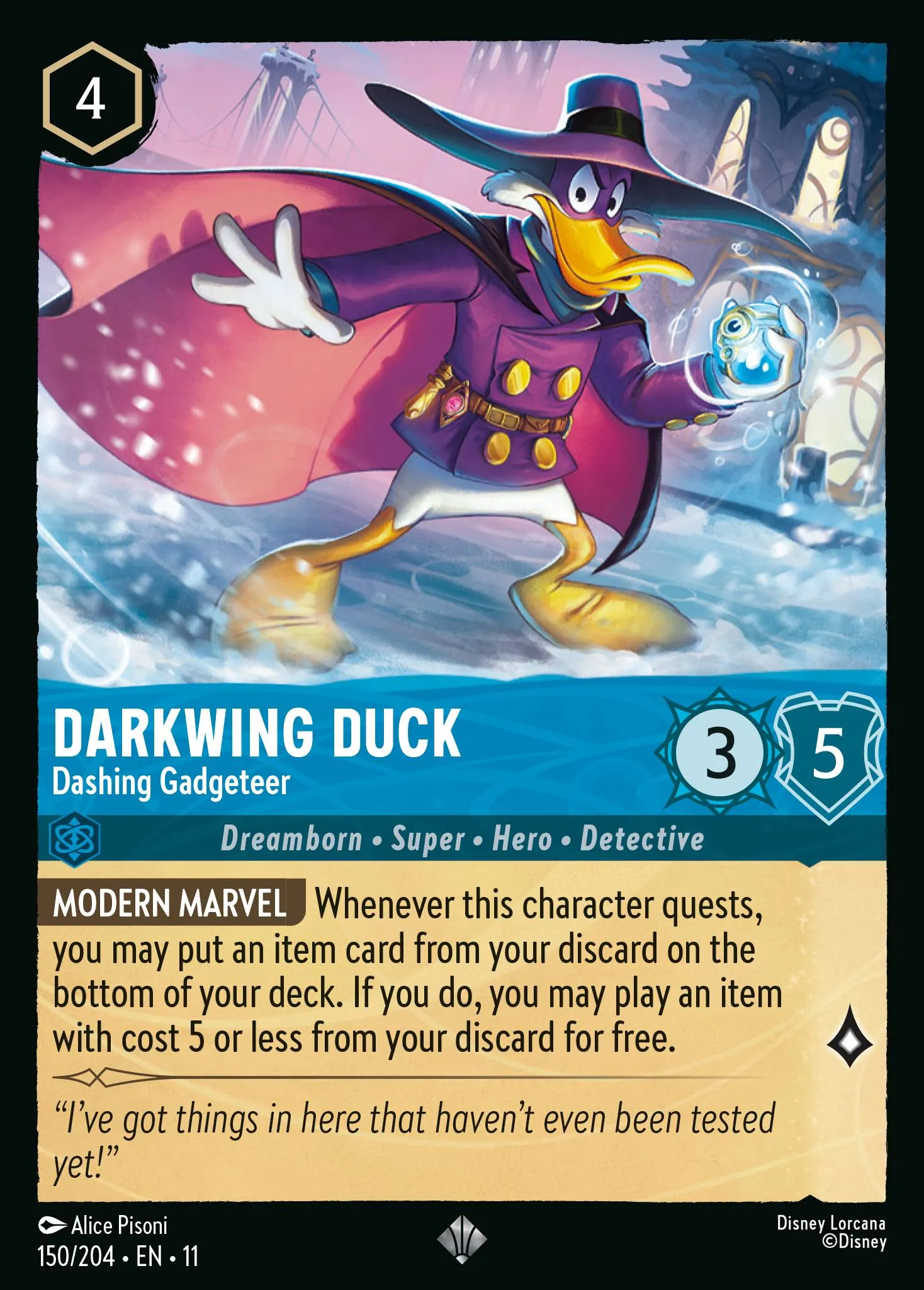 Darkwing Duck - Dashing Gadgeteer · Winterspell 150/224