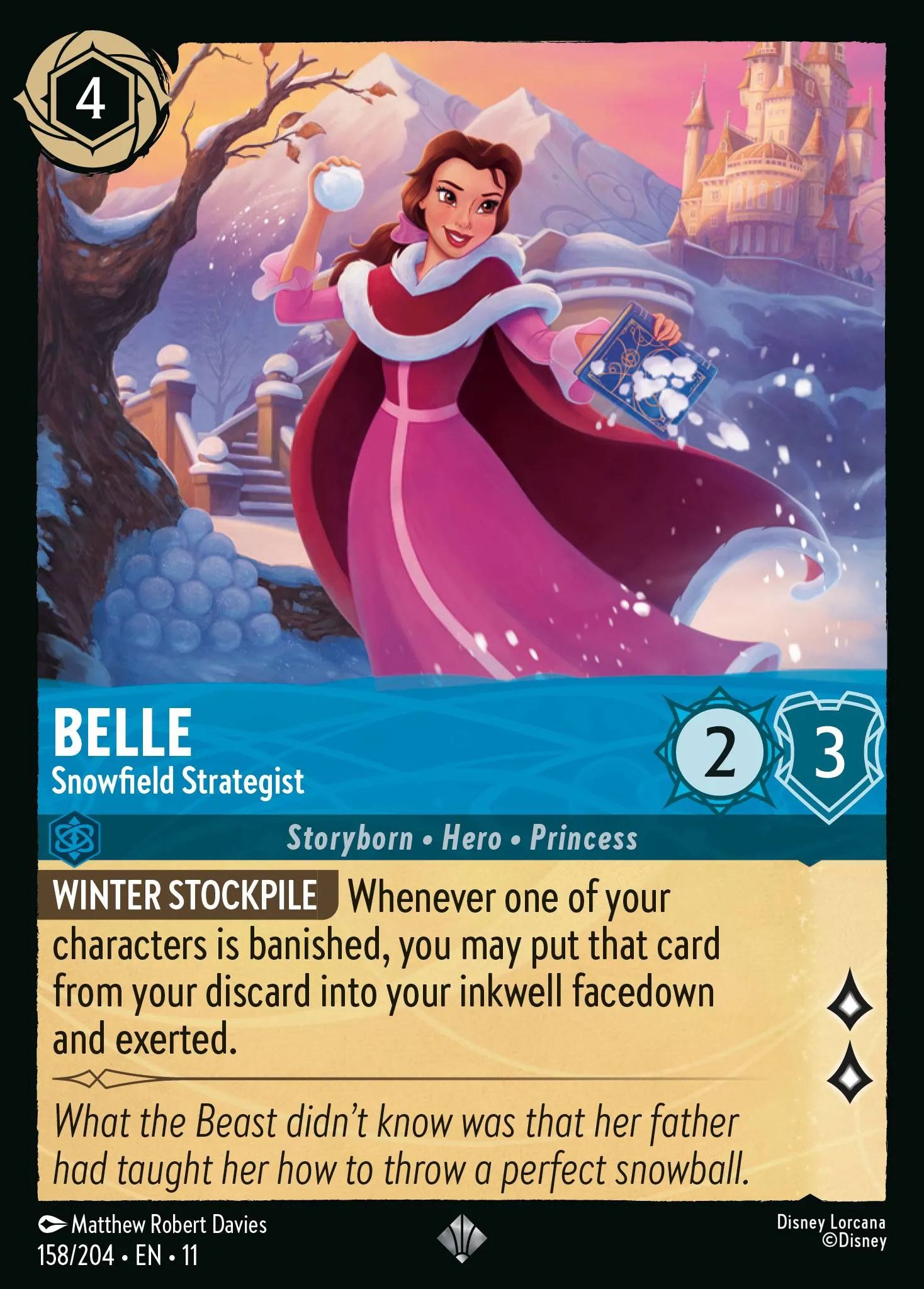 Belle - Snowfield Strategist · Winterspell 158/224