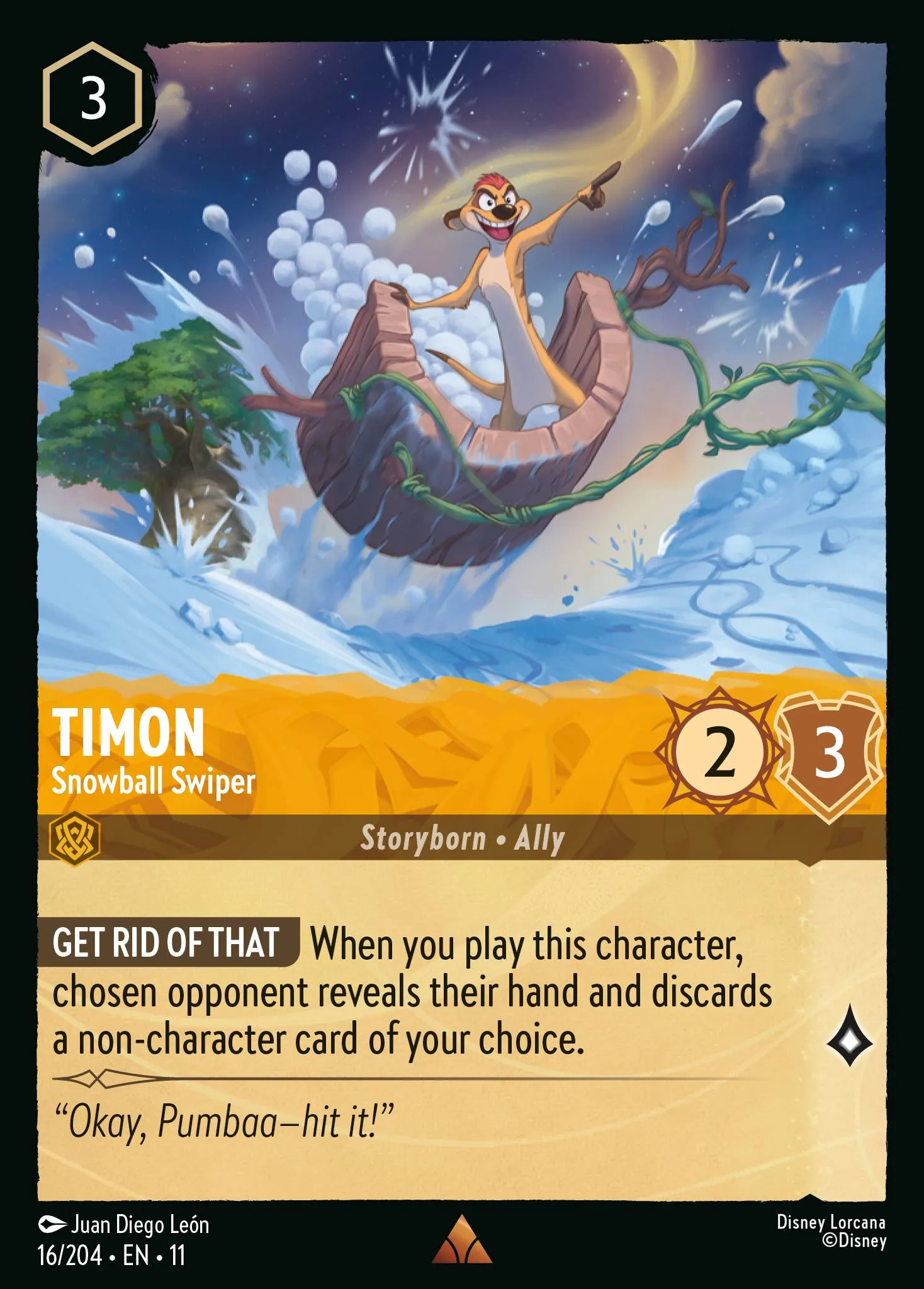 Timon - Snowball Swiper · Winterspell 16/224