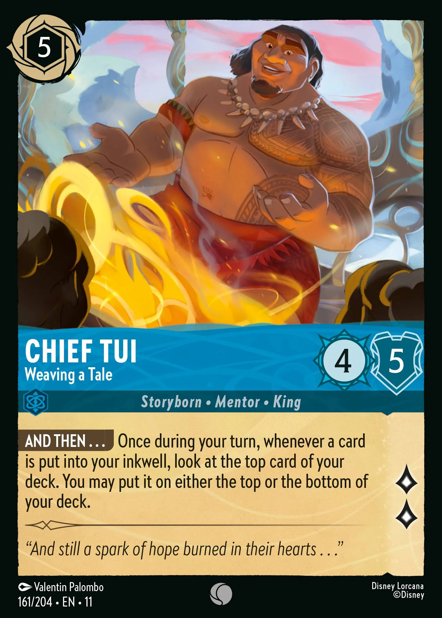 Chief Tui - Weaving a Tale · Winterspell 161/224