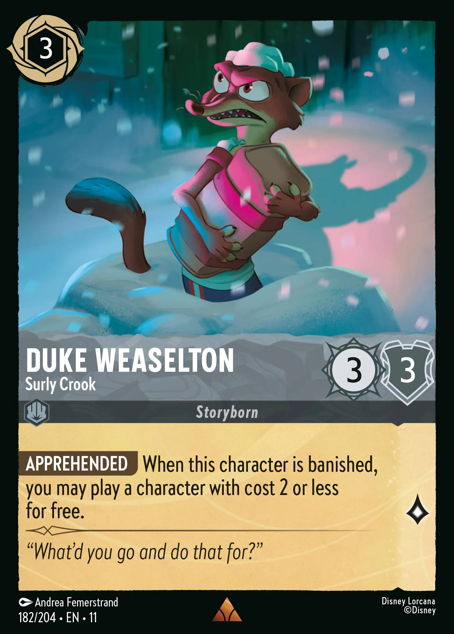 Duke Weaselton - Surly Crook · Winterspell 182/224