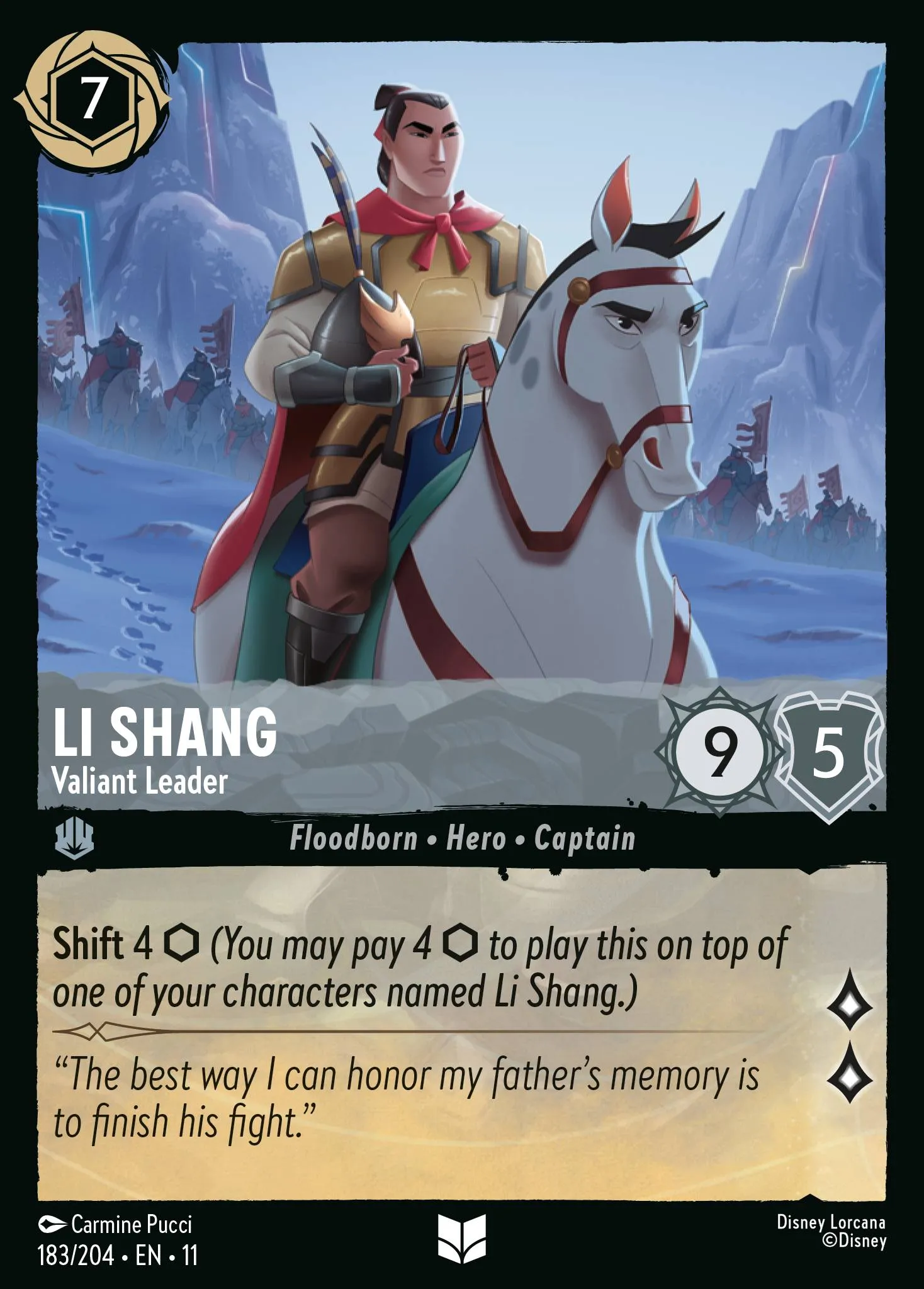 Li Shang - Valiant Leader · Winterspell 183/224