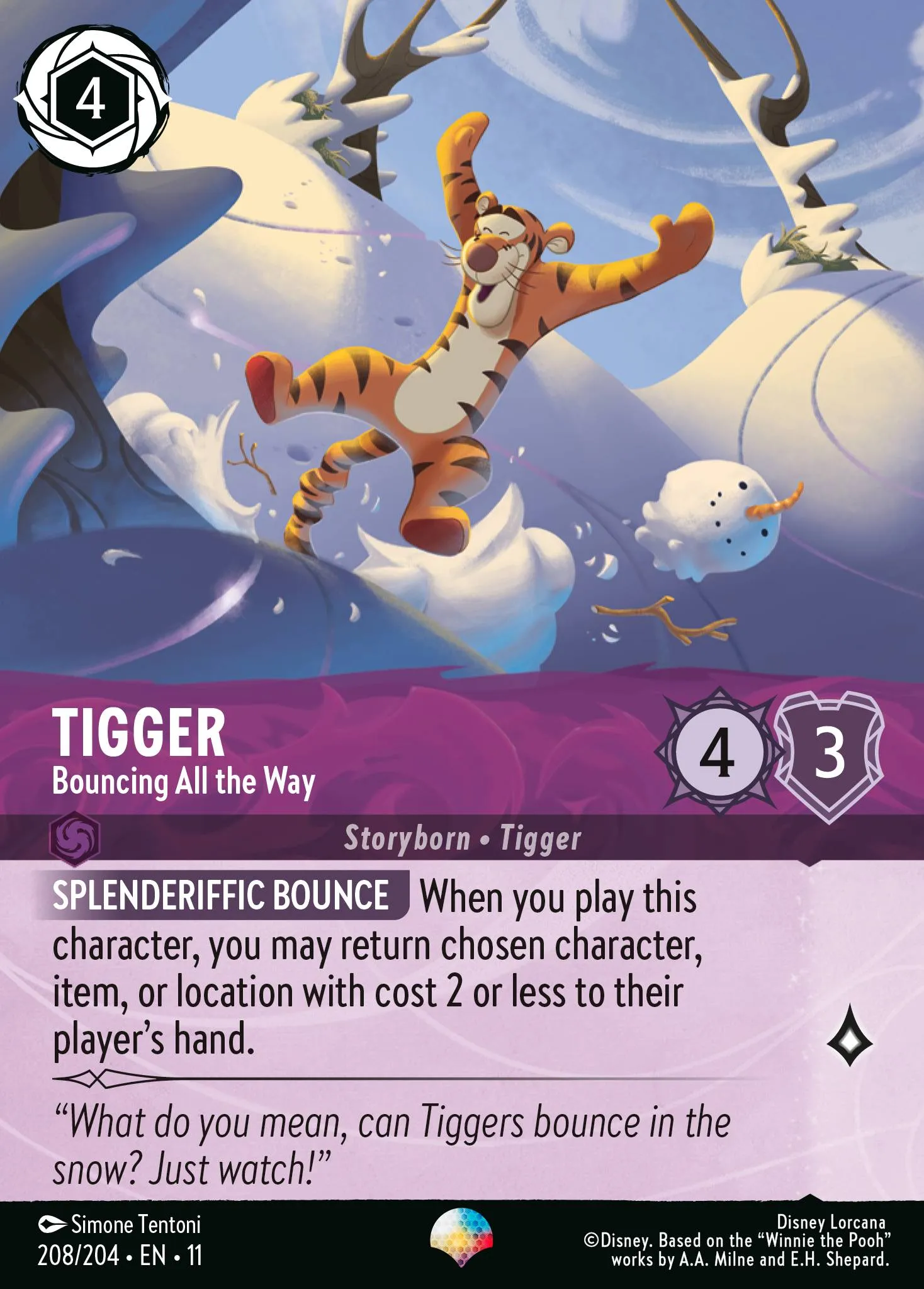 Tigger - Bouncing All the Way · Winterspell 208/224