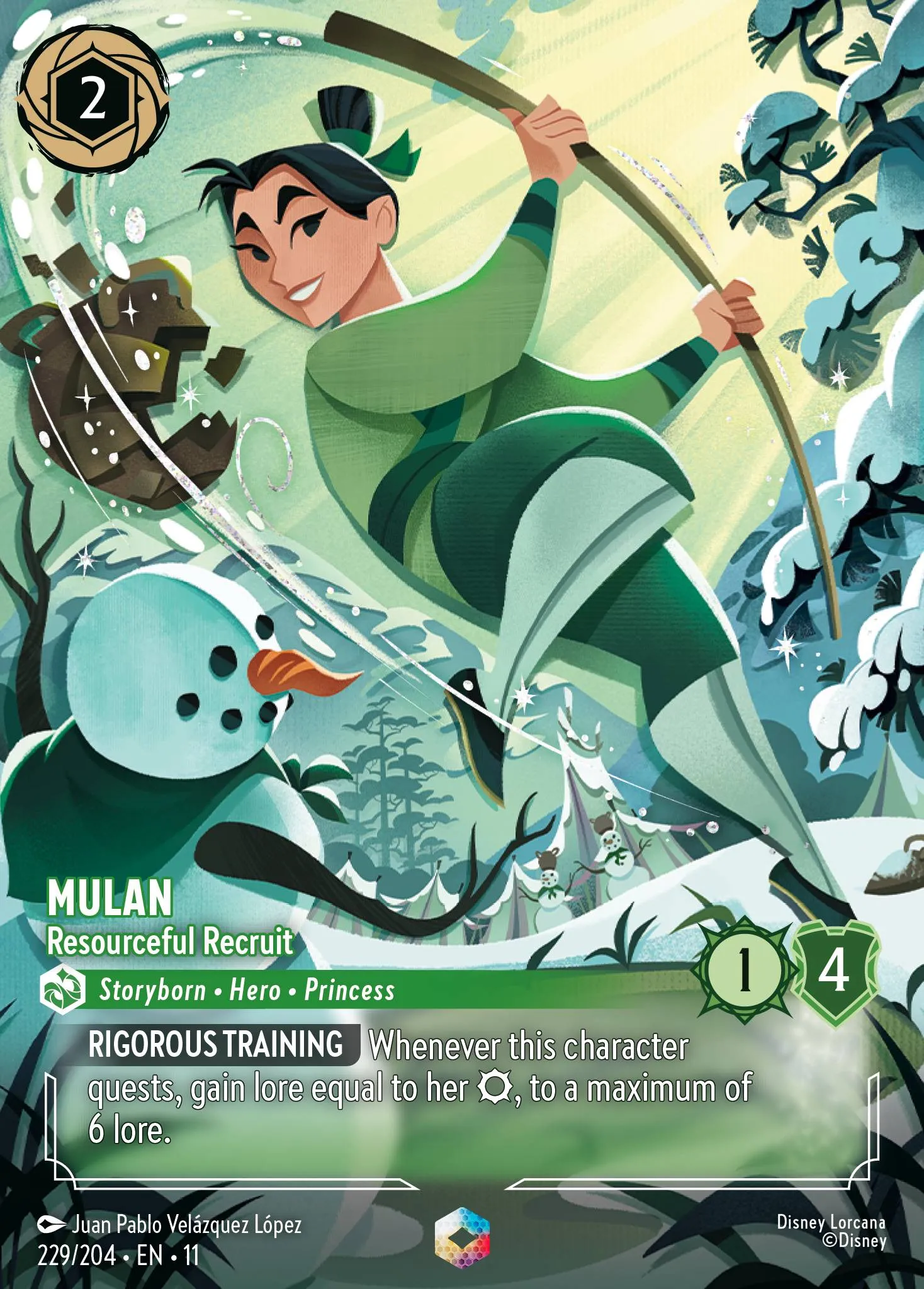 Mulan - Resourceful Recruit · Winterspell 229/224