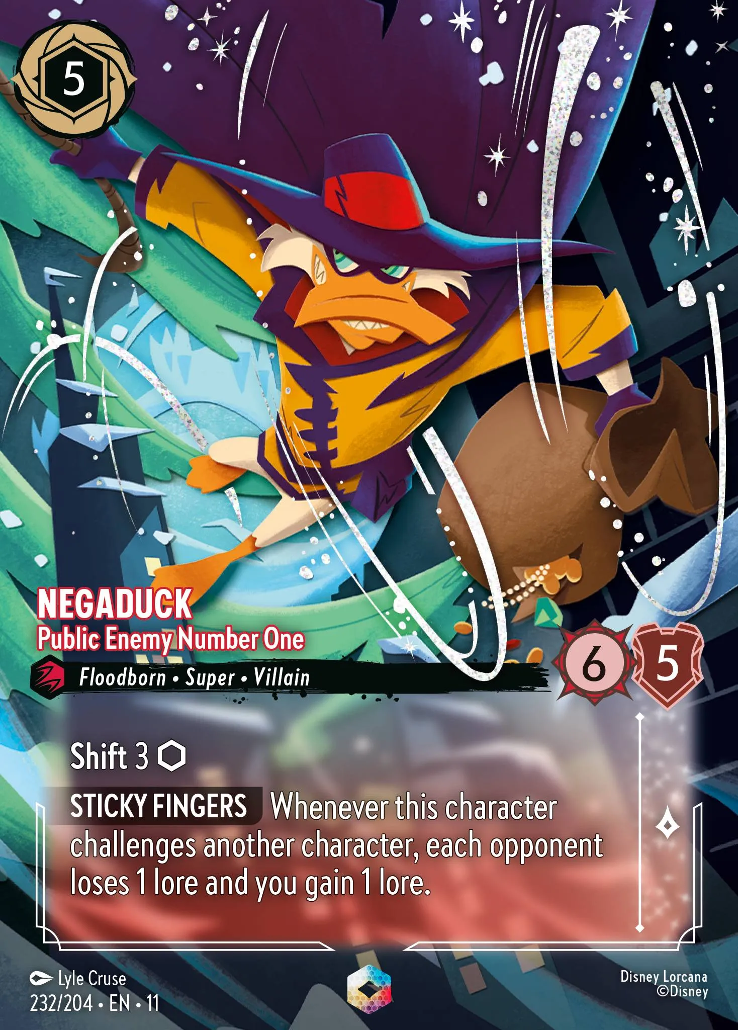 Negaduck - Public Enemy Number One · Winterspell 232/224