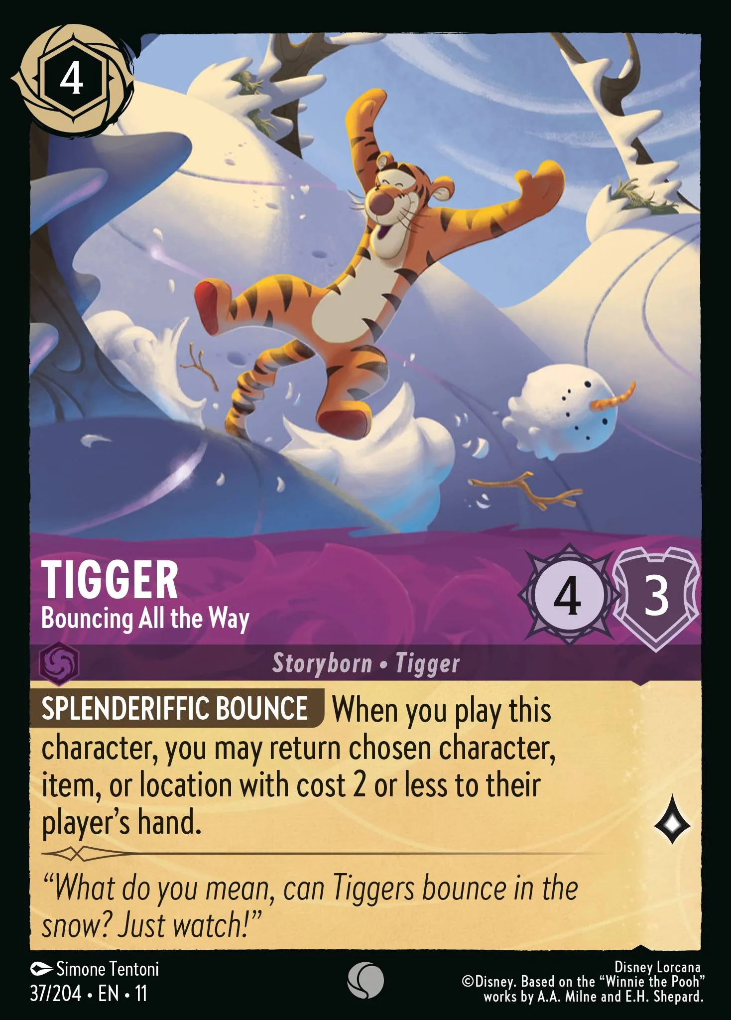 Tigger - Bouncing All the Way · Winterspell 37/224