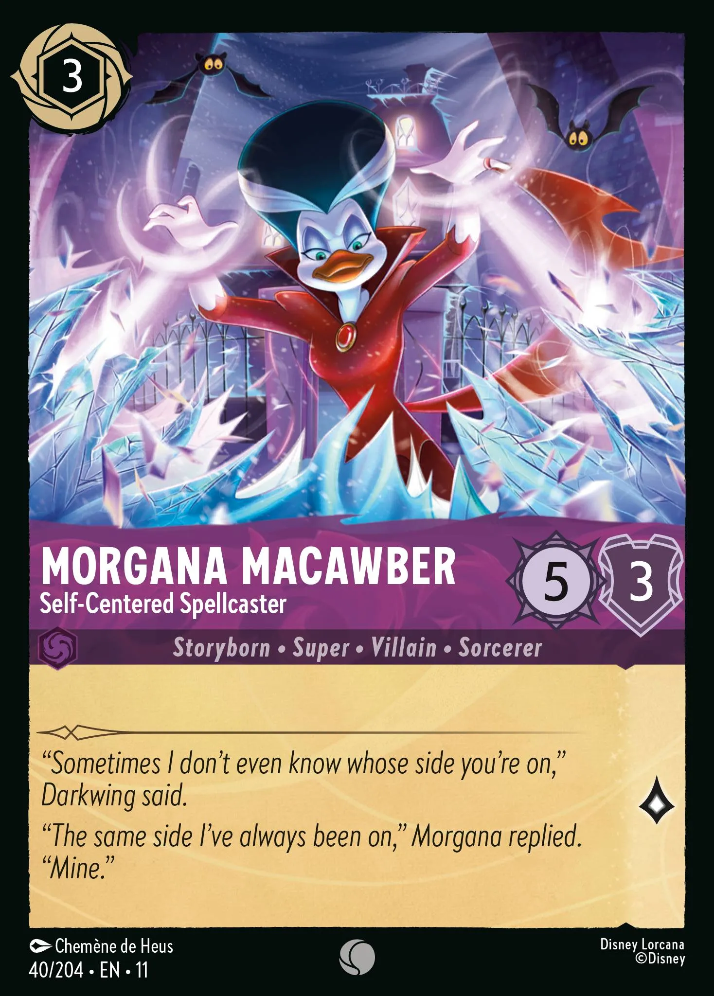 Morgana Macawber - Self-Centered Spellcaster · Winterspell 40/224