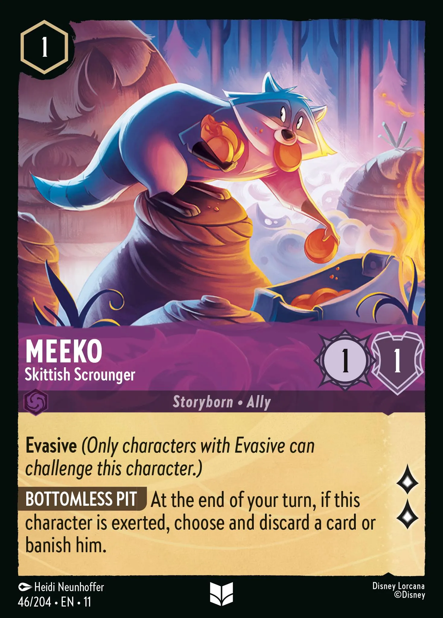 Meeko - Skittish Scrounger · Winterspell 46/224