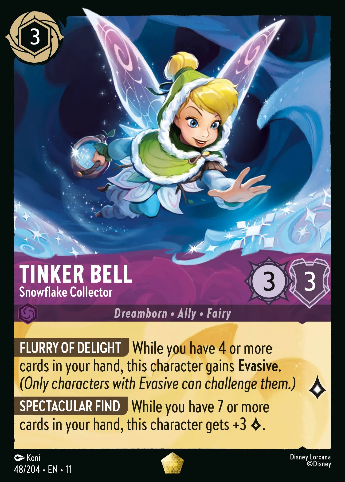 Tinker Bell - Snowflake Collector · Winterspell 48/224