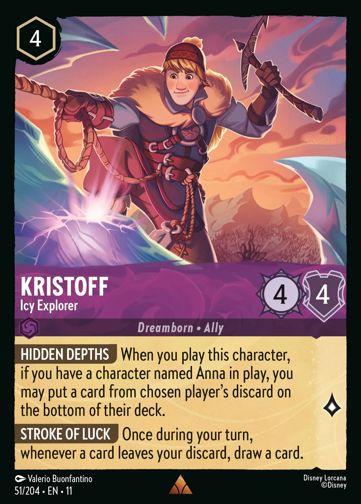 Kristoff - Icy Explorer · Winterspell 51/224