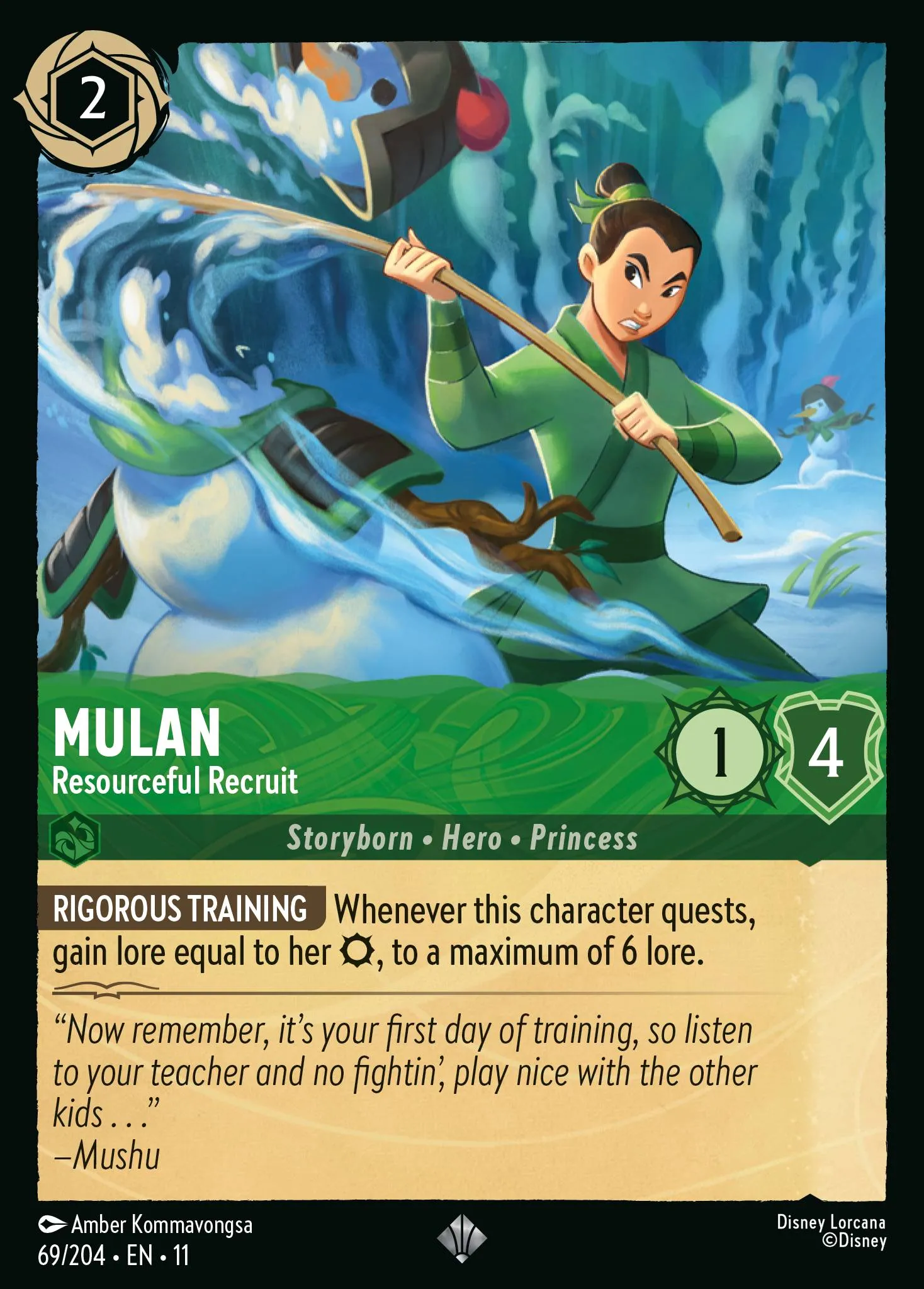 Mulan - Resourceful Recruit · Winterspell 69/224