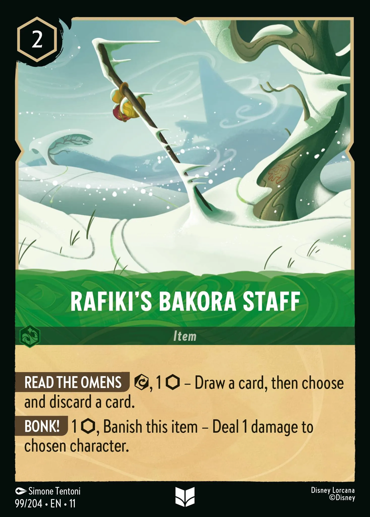 Rafiki's Bakora Staff · Winterspell 99/224