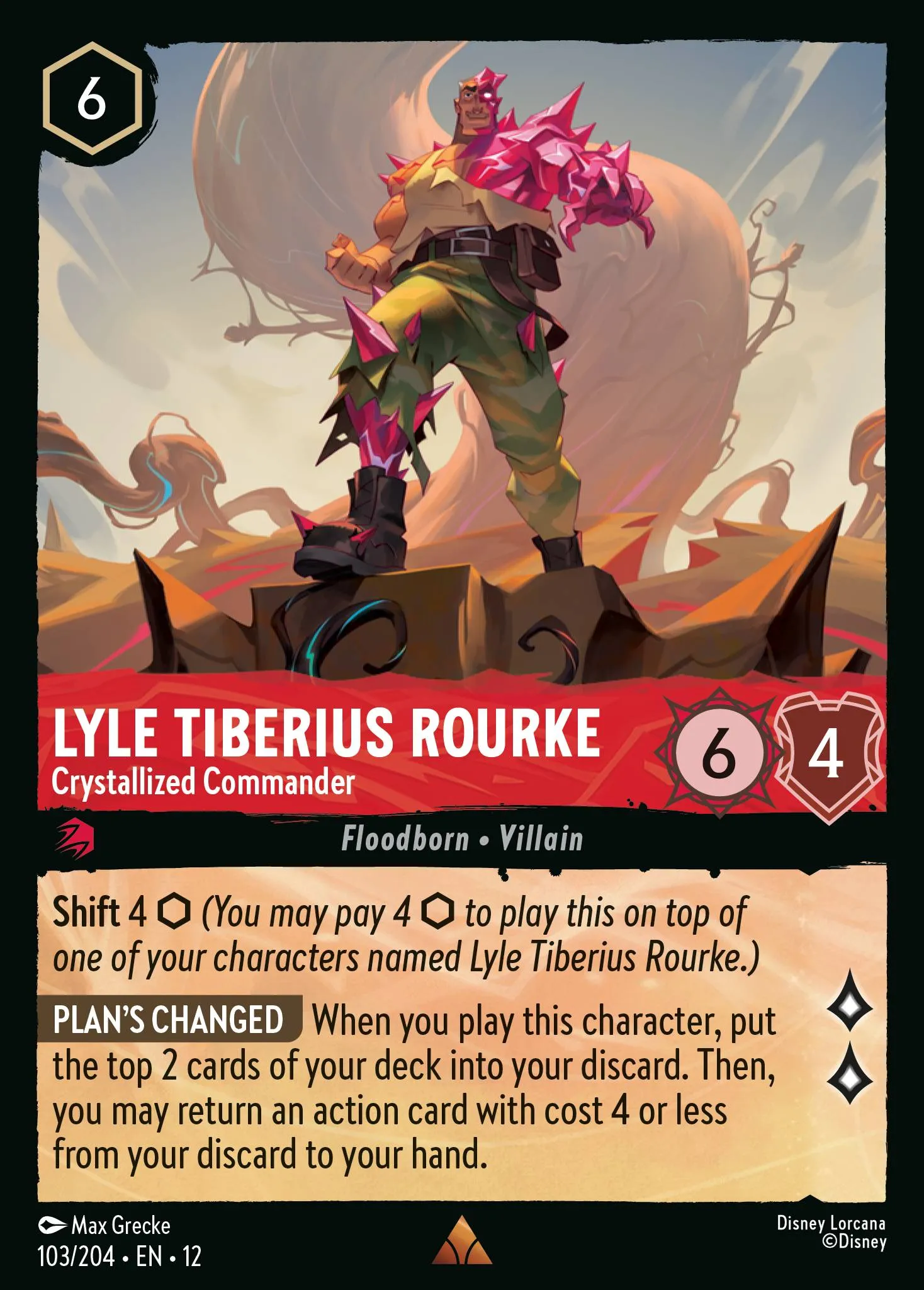 Lyle Tiberius Rourke - Crystallized Commander · Wilds Unknown 103/224