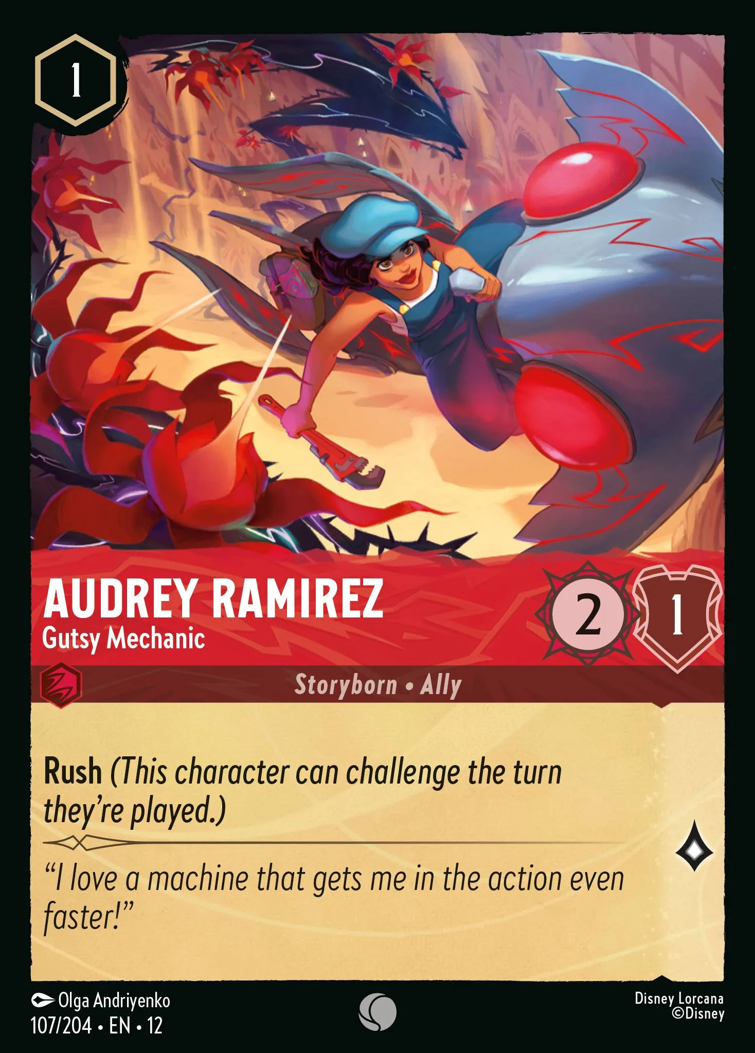 Audrey Ramirez - Gutsy Mechanic · Wilds Unknown 107/224