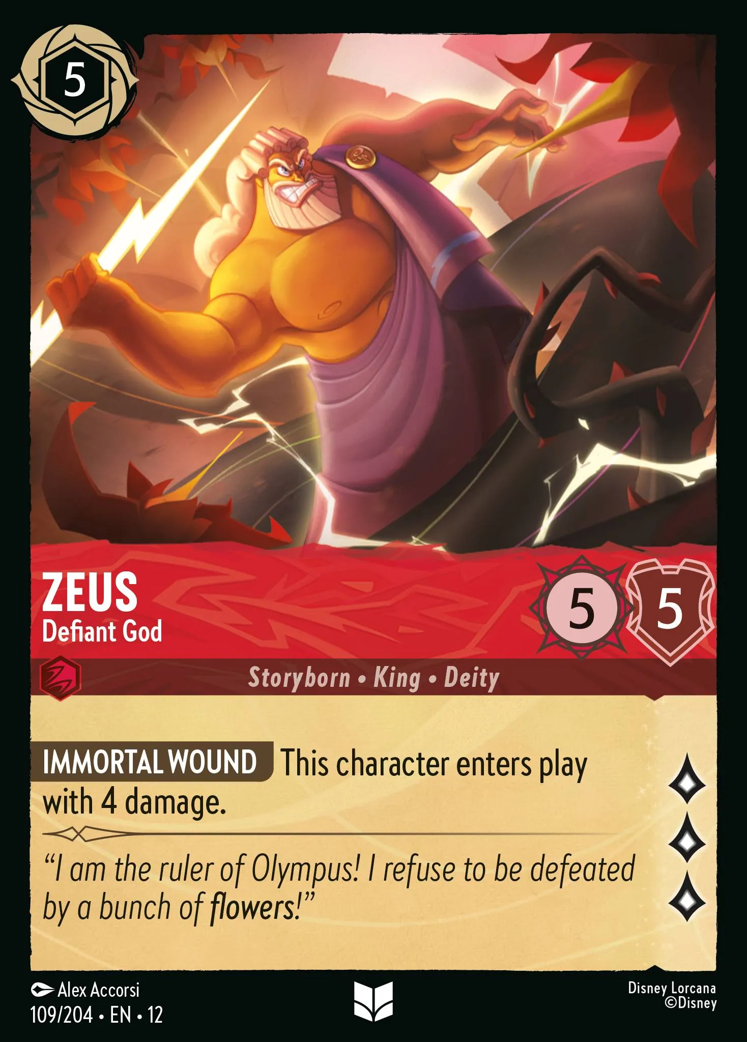 Zeus - Defiant God · Wilds Unknown 109/224