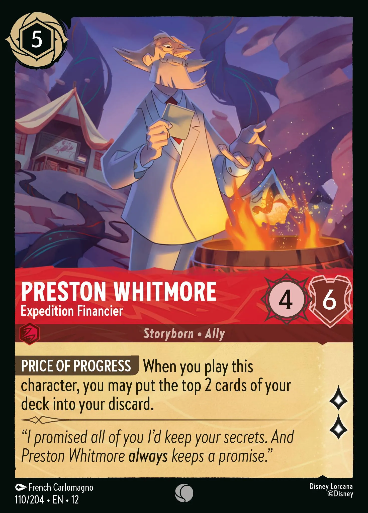 Preston Whitmore - Expedition Financier · Wilds Unknown 110/224