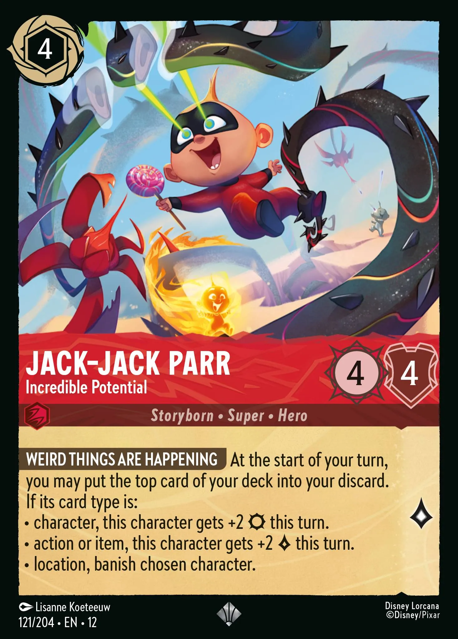 Jack-Jack Parr - Incredible Potential · Wilds Unknown 121/224