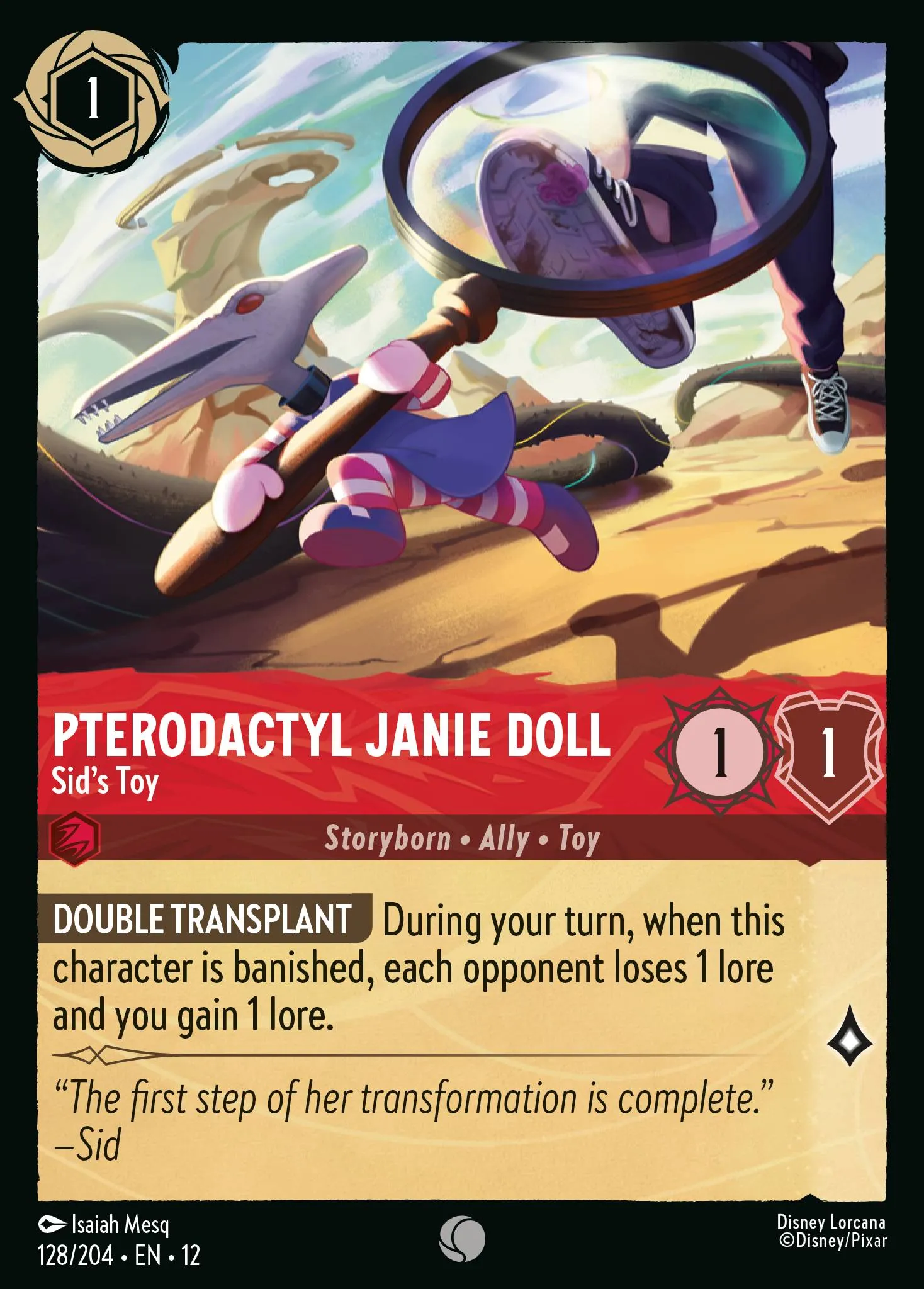 Pterodactyl Janie Doll - Sid's Toy · Wilds Unknown 128/224
