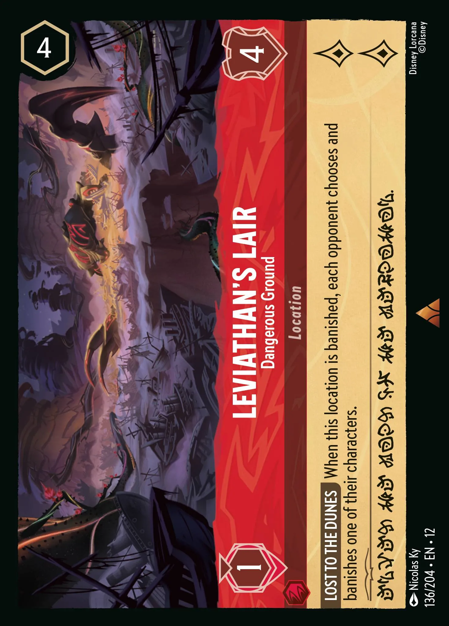 Leviathan's Lair - Dangerous Ground · Wilds Unknown 136/224