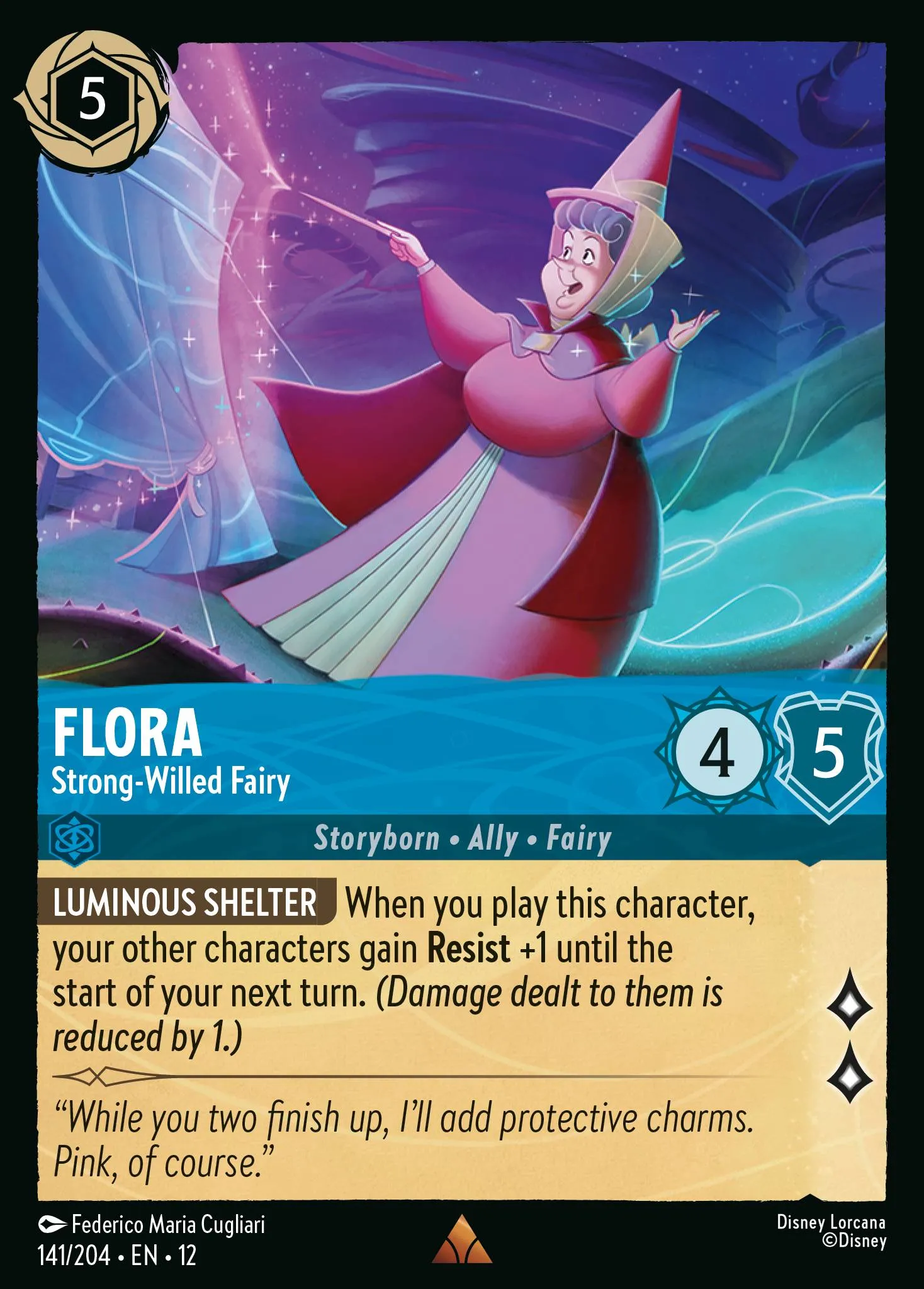 Flora - Strong-Willed Fairy · Wilds Unknown 141/224