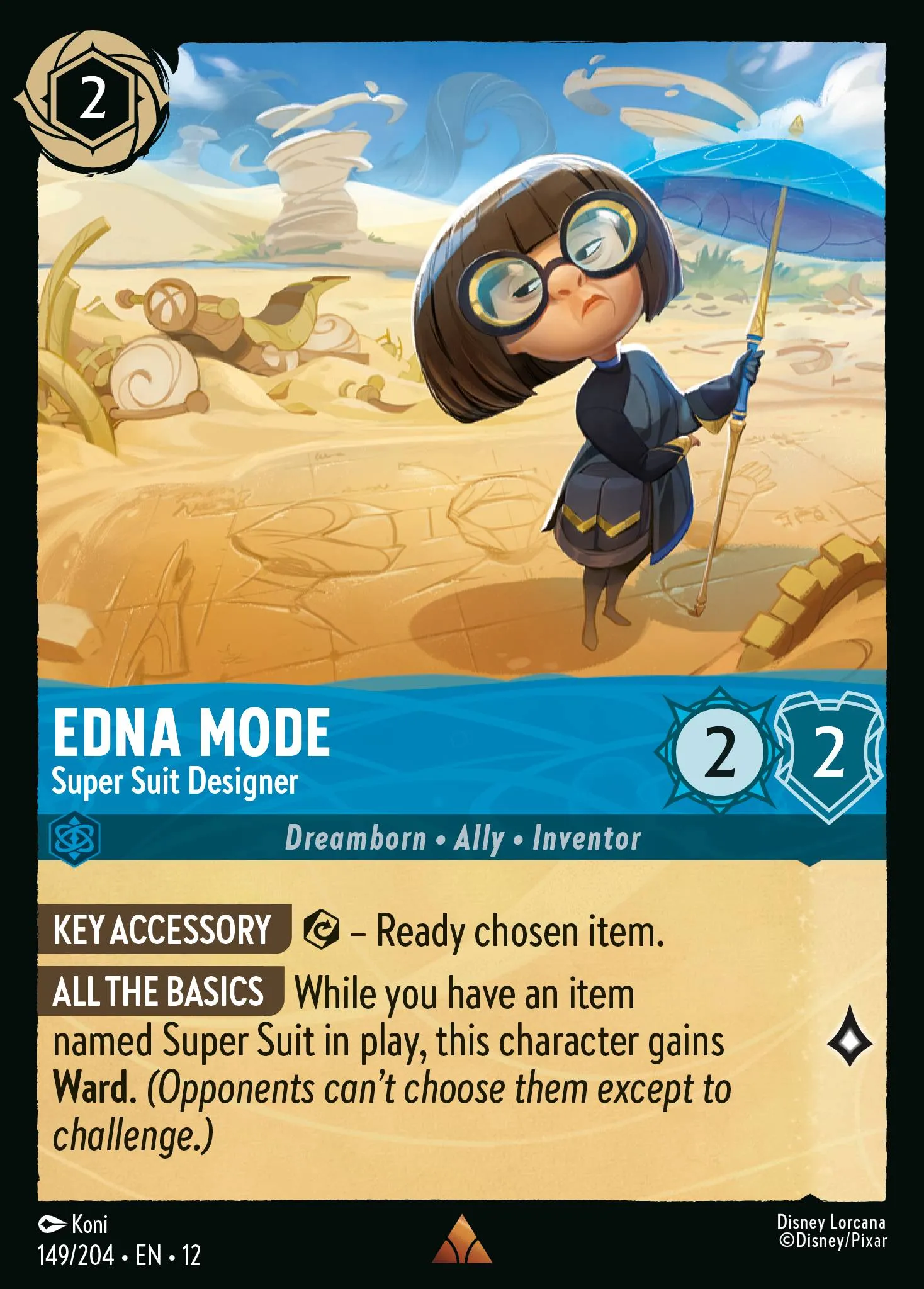 Edna Mode - Super Suit Designer · Wilds Unknown 149/224