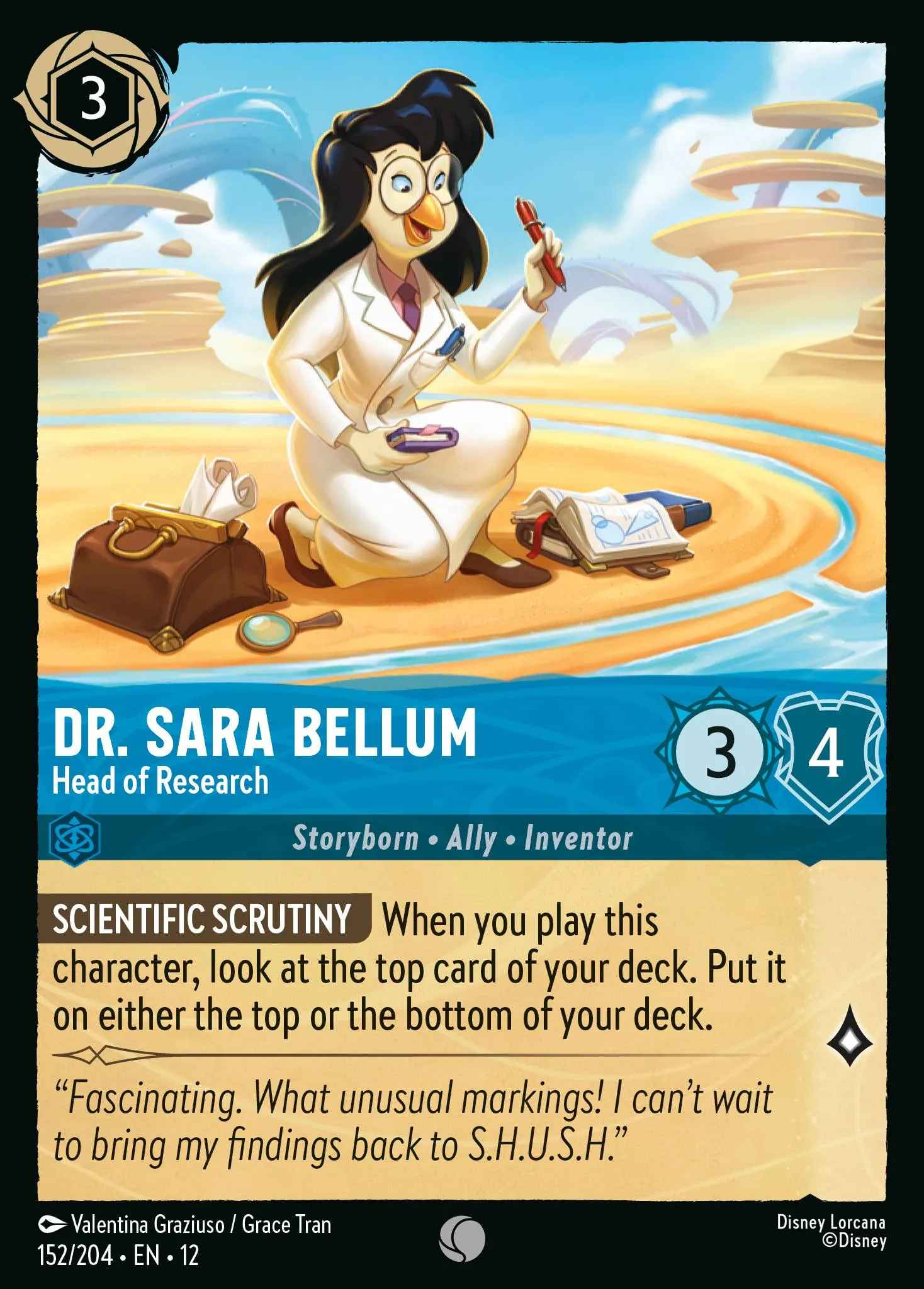 Dr. Sara Bellum - Head of Research · Wilds Unknown 152/224