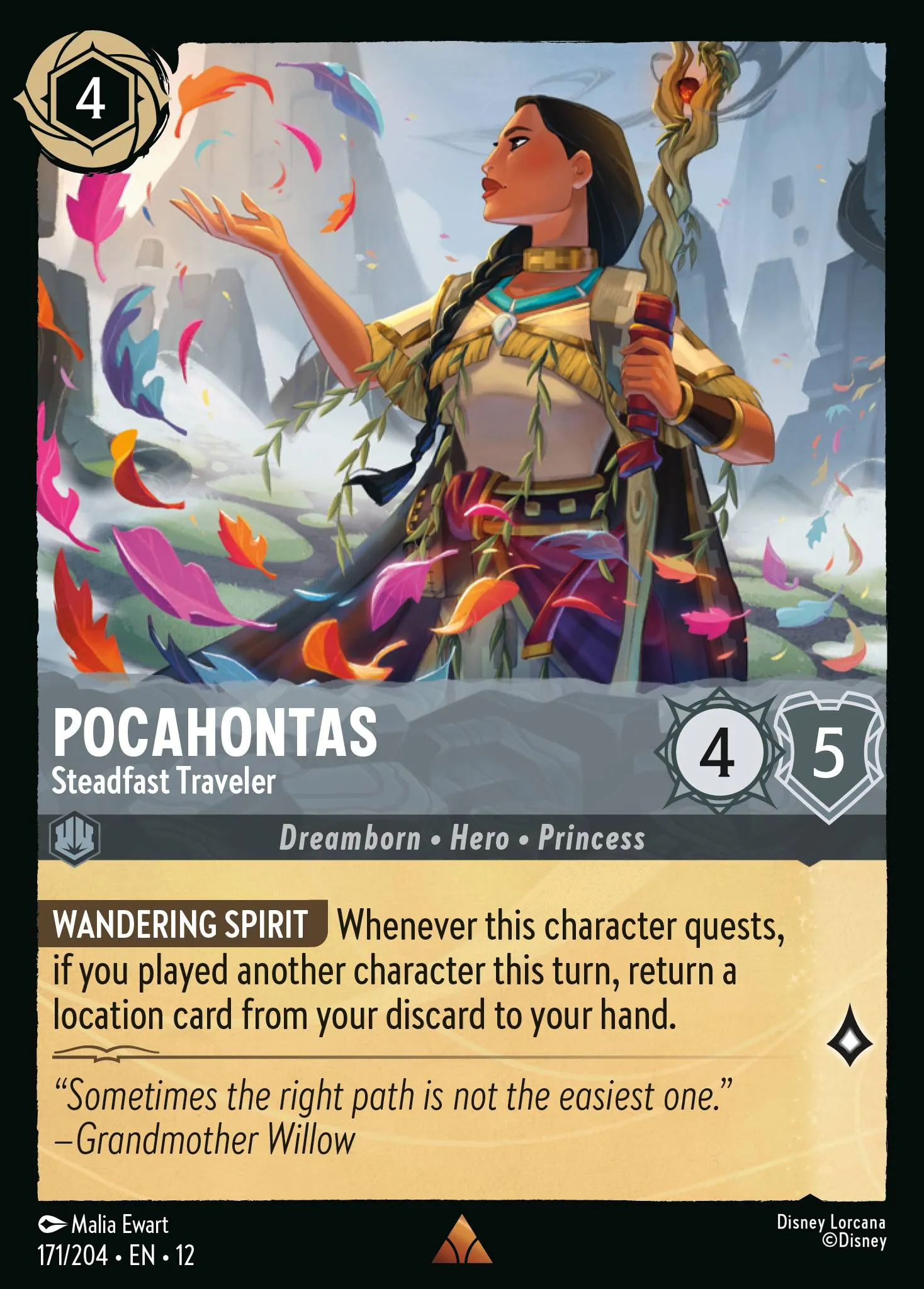 Pocahontas - Steadfast Traveler · Wilds Unknown 171/224