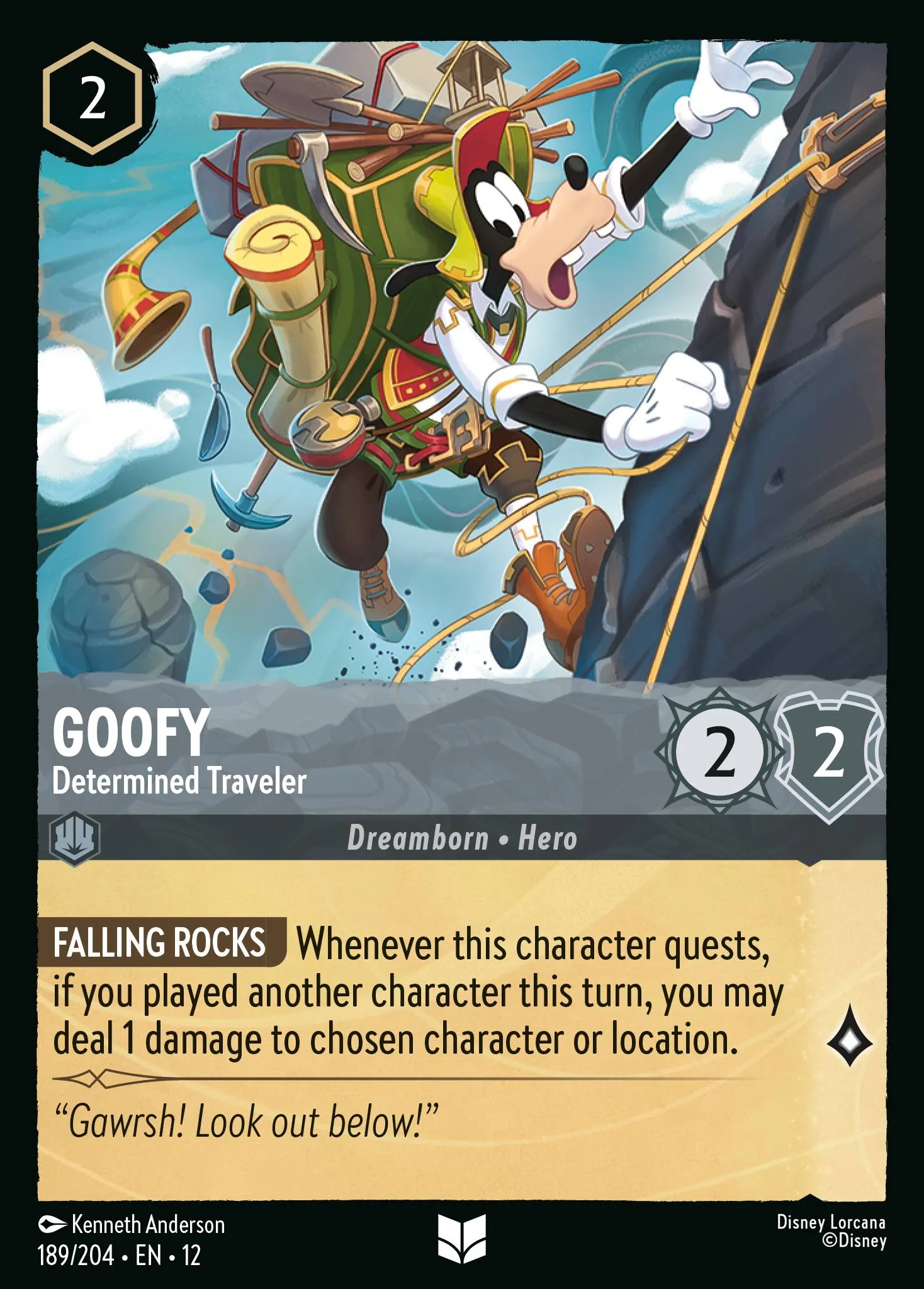 Goofy - Determined Traveler · Wilds Unknown 189/224