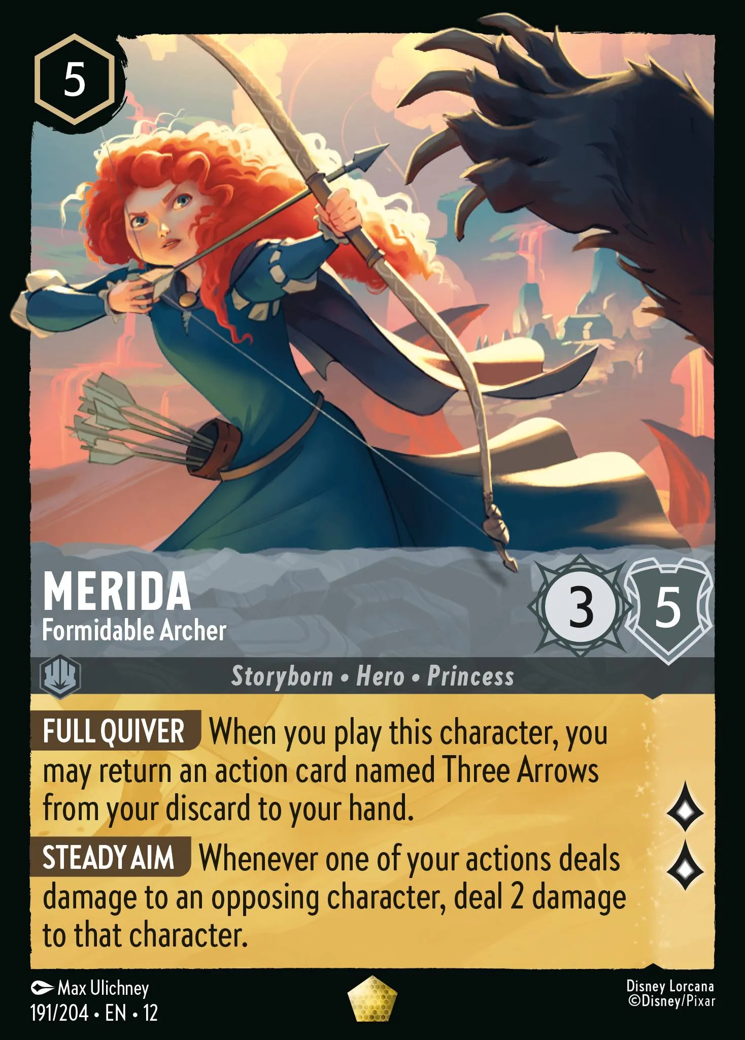 Merida - Formidable Archer · Wilds Unknown 191/224