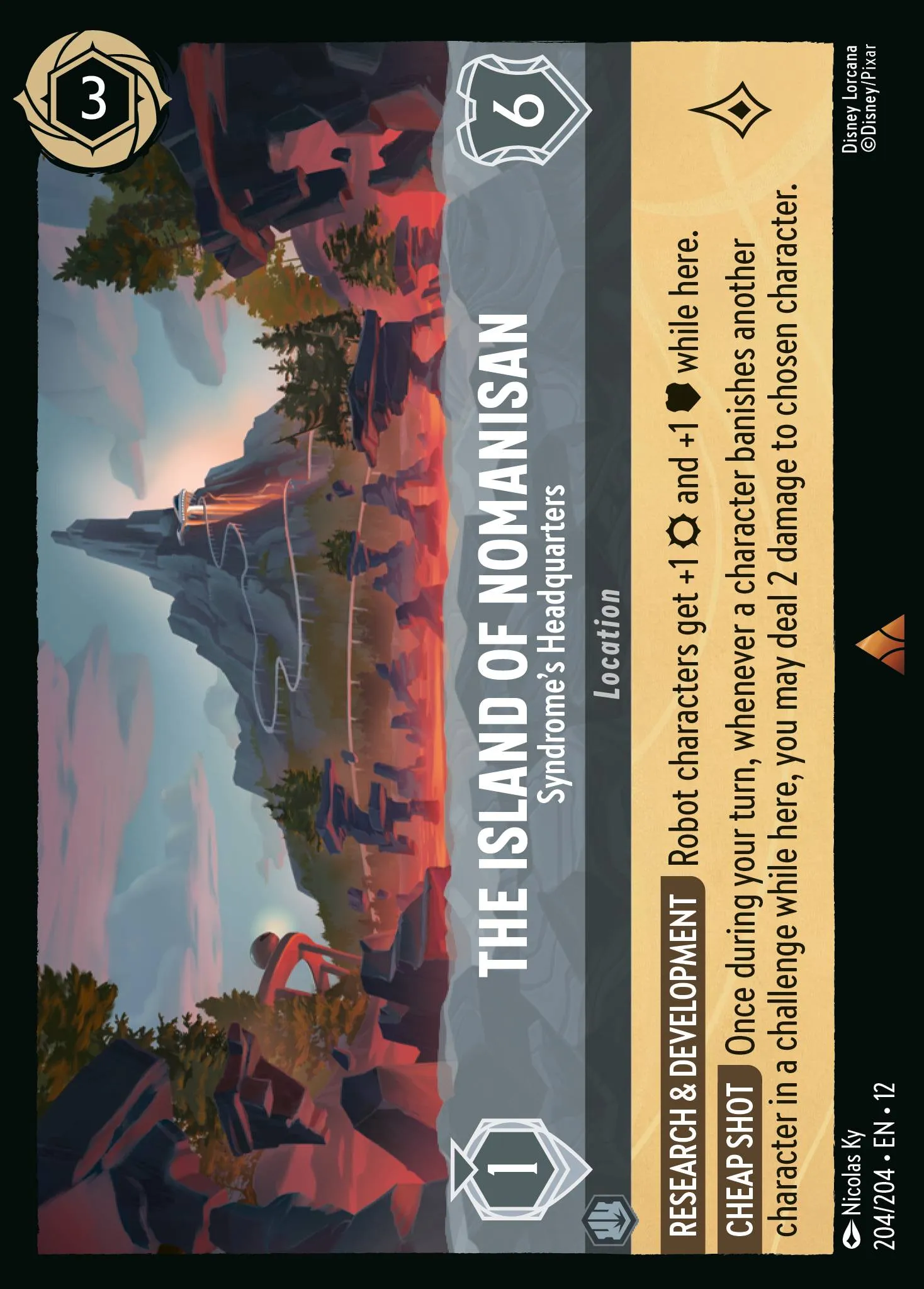 The Island of Nomanisan - Syndrome's Headquarters · Wilds Unknown 204/224
