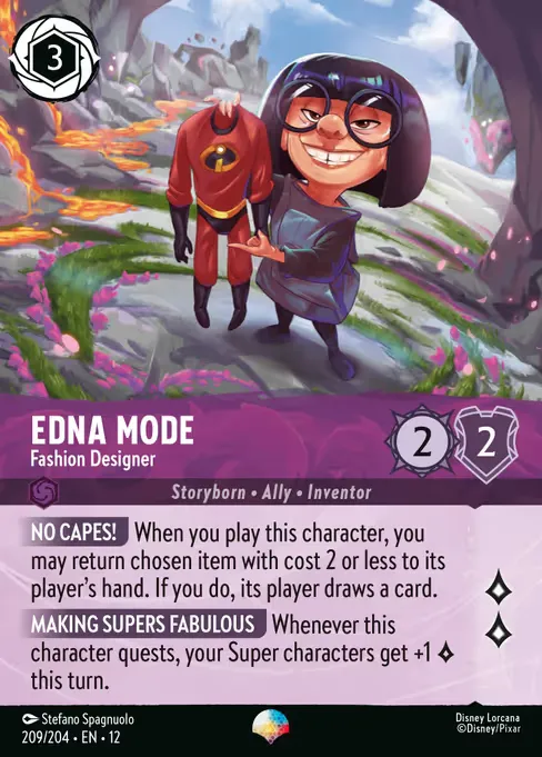 Edna Mode - Fashion Designer · Wilds Unknown 209/224