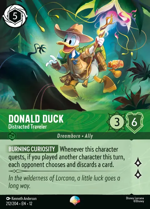 Donald Duck - Distracted Traveler · Wilds Unknown 212/224