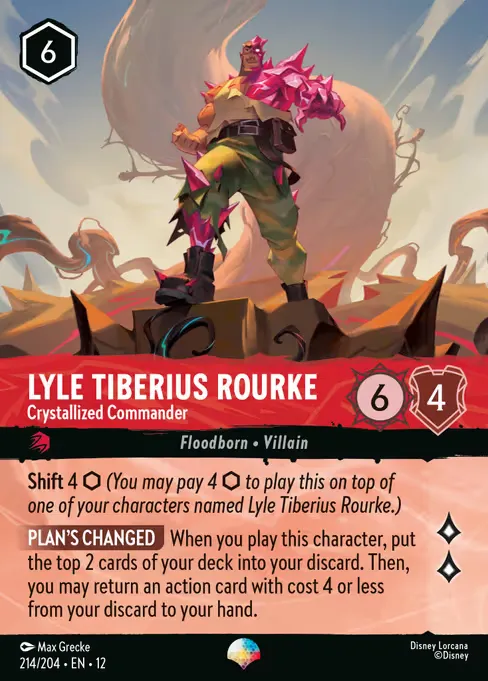 Lyle Tiberius Rourke - Crystallized Commander · Wilds Unknown 214/224