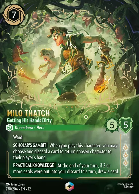 Milo Thatch - Getting His Hands Dirty · Wilds Unknown 230/224