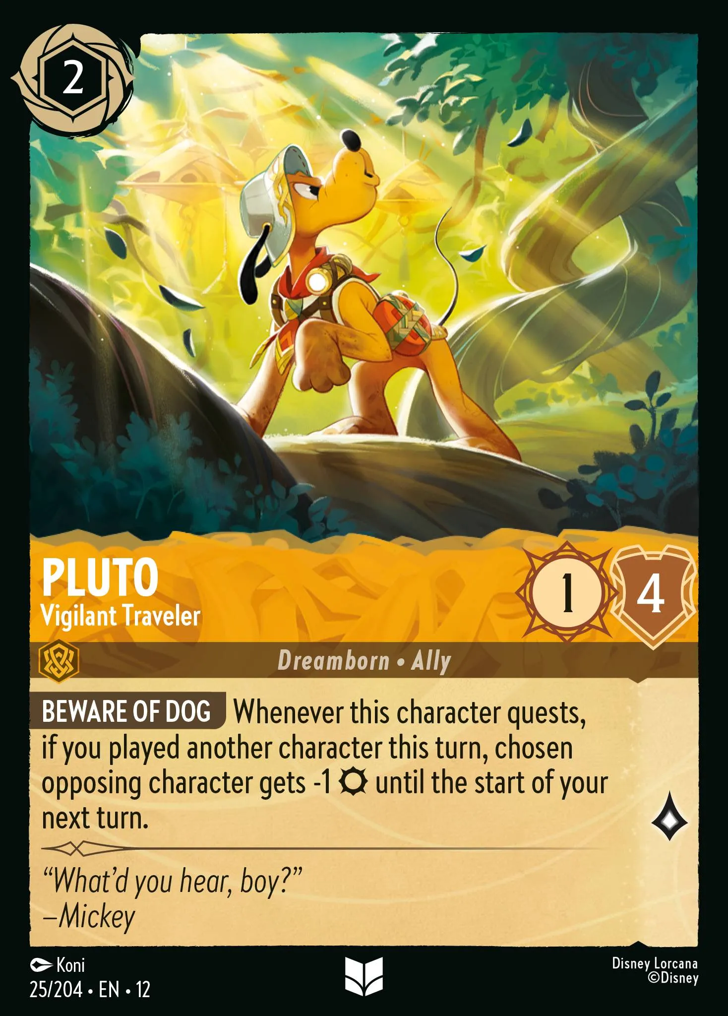 Pluto - Vigilant Traveler · Wilds Unknown 25/224